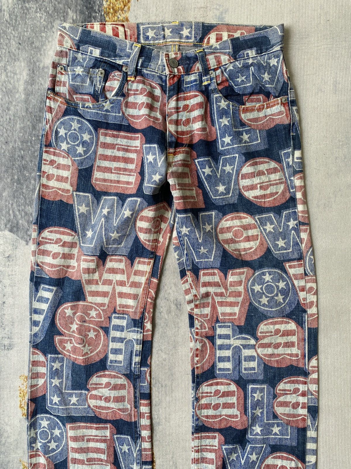 Hysteric Glamour AW1998 Japanese Brand Hysteric Glamour Overprint Jeans Size US 28 / EU 44 - 4 Thumbnail