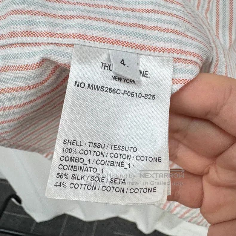 Thom Browne Thom Browne Striped Short-Sleeve Shirt Size US XL / EU 56 / 4 - 7 Thumbnail