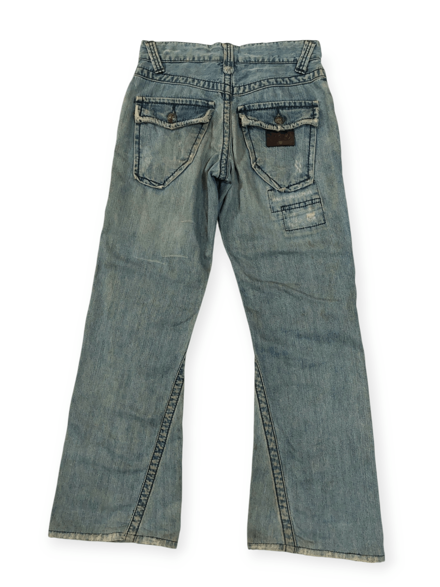 14th Addiction Stitch's Flare Distressed Denim Size US 29 - 4 Thumbnail