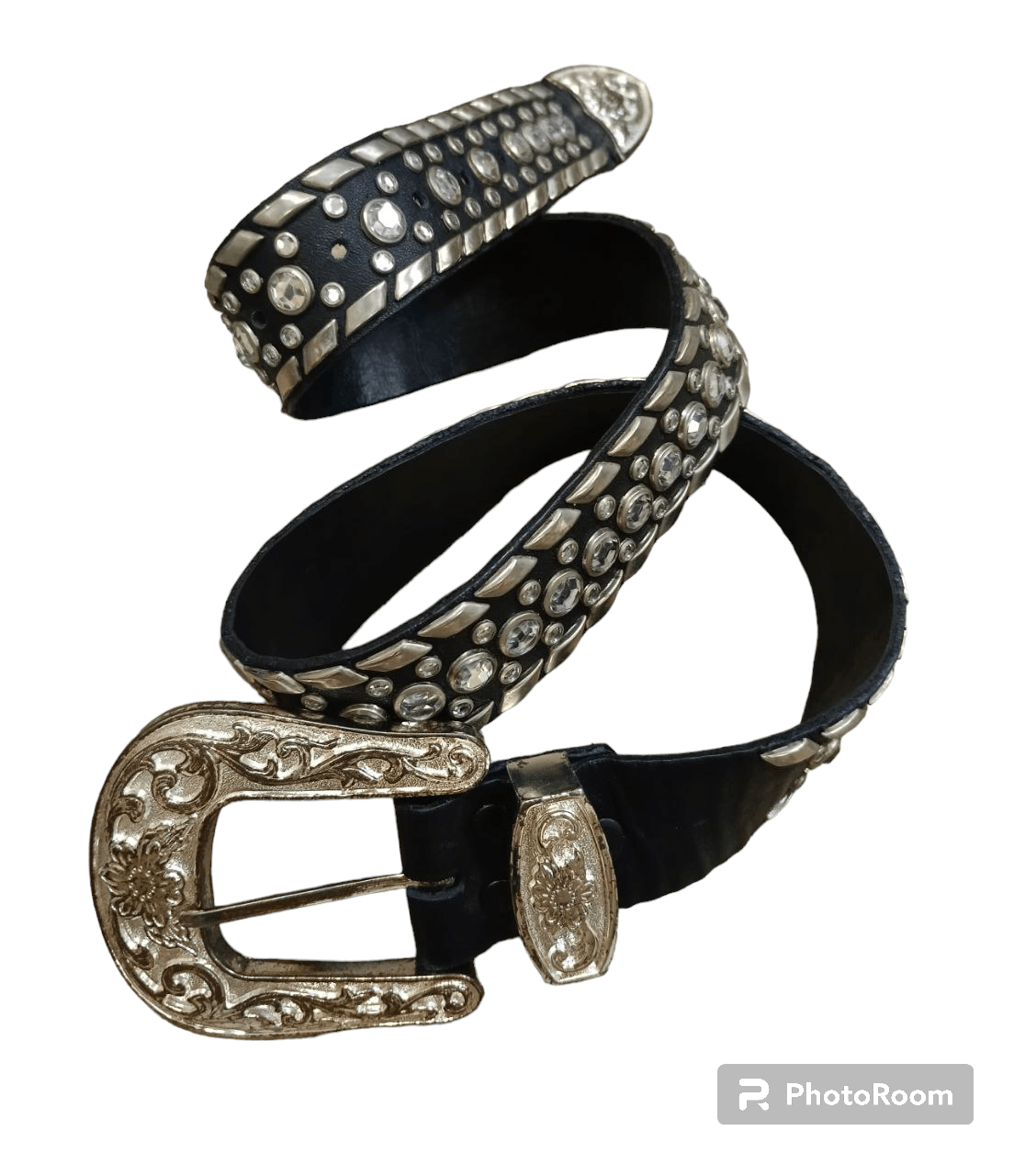 Leather STUDDED SWAROVSKI UNBRAND LEATHER BELT Size ONE SIZE - 1 Thumbnail