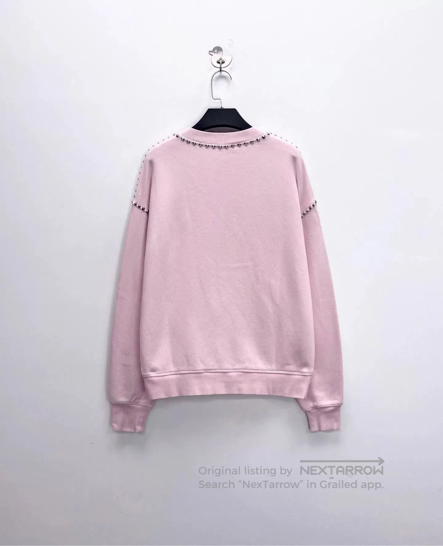 Miu Miu miu miu pink logo embellished sweatshirt. Size XS / US 0-2 / IT 36-38 - 2 Thumbnail