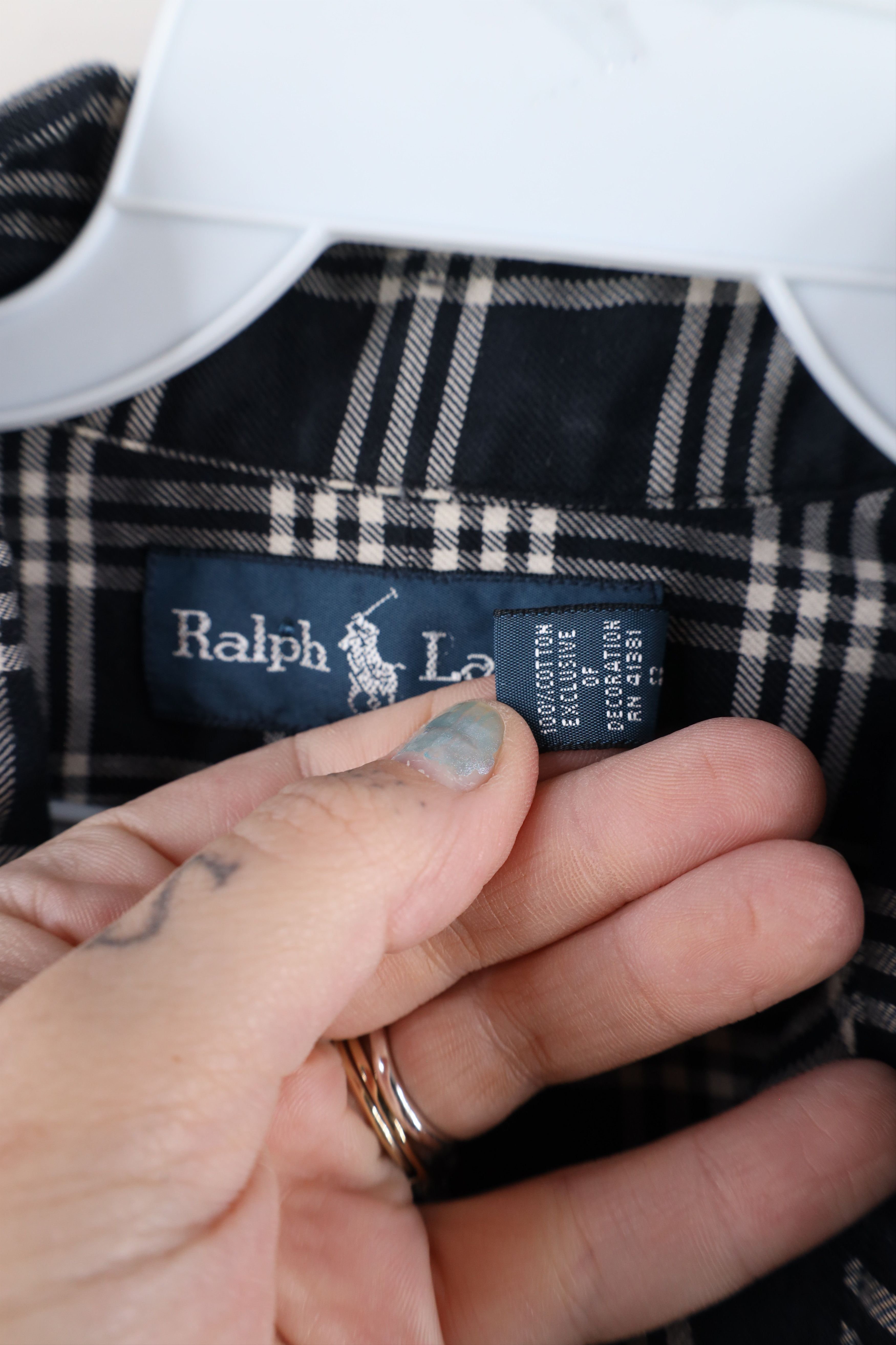 Ralph Lauren × Vintage Vintage 90s Ralph Lauren Collared Button Down Shirt Plaid Size US M / EU 48-50 / 2 - 6 Thumbnail