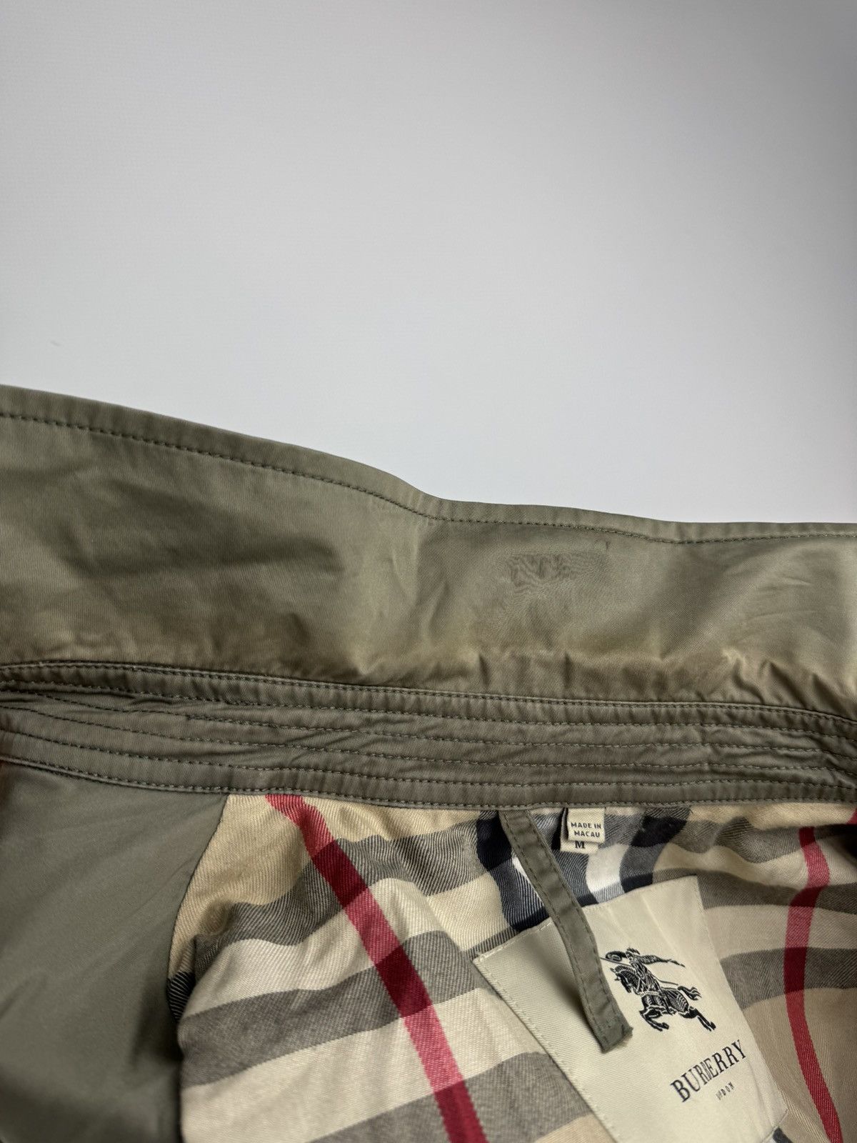 Burberry Vintage 00s Burberry Nova Check Zipper Military Jacket Size US M / EU 48-50 / 2 - 11 Thumbnail