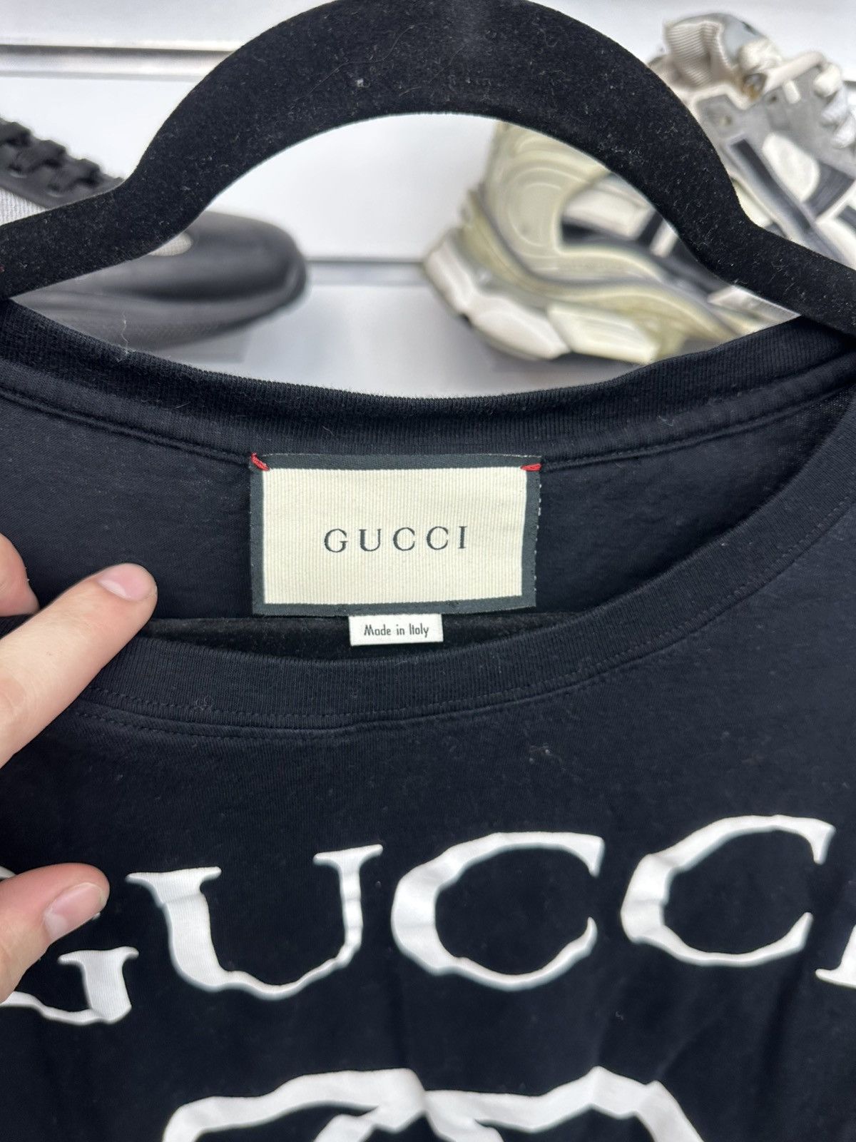 Gucci Gucci Interlocking GG Logo Black Tee Size US S / EU 44-46 / 1 - 3 Thumbnail