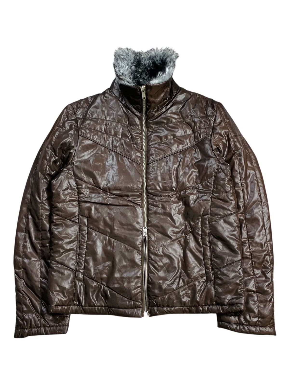 Tornado Mart RESTOCK Spinach - Vkei Style Trim Fur Jacket Size US M / EU 48-50 / 2 - 3 Thumbnail