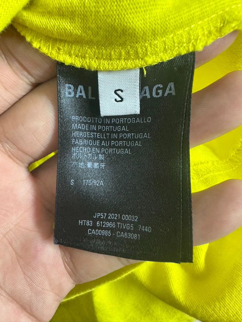 Balenciaga Balenciaga Lemon Yellow Short Sleeve T-Shirt, Size S Size US S / EU 44-46 / 1 - 4 Thumbnail