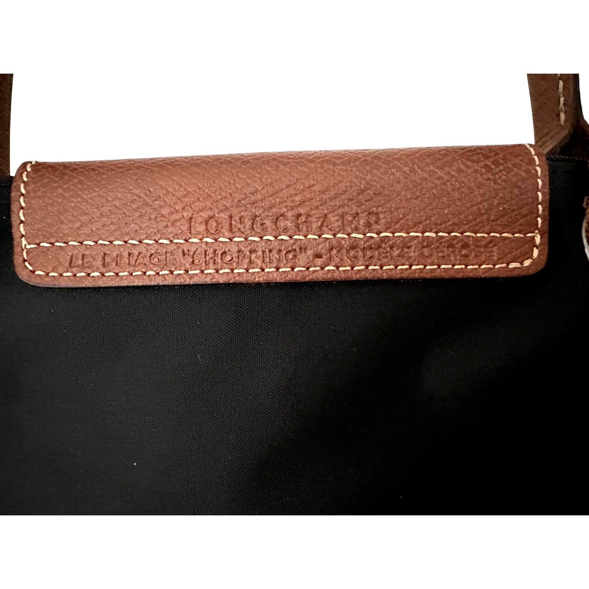 Longchamp Longchamp Le Pliage Shopping MODÈLE DÉPOSÉ Black w/ Brown Le Size ONE SIZE - 4 Thumbnail