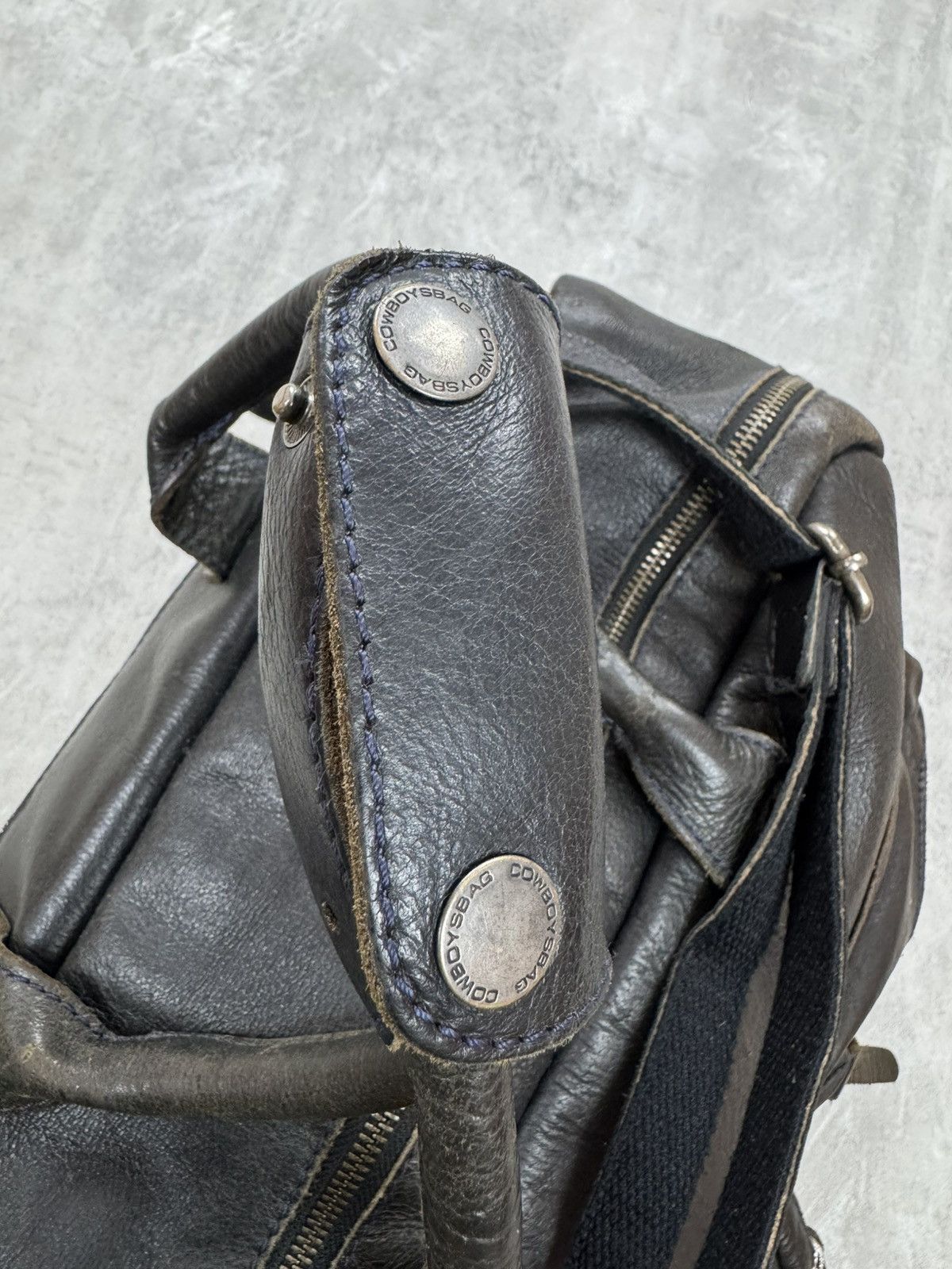 Handmade Cowboysbag leather shoulder CowBoys bag biker motorcycle bag Size ONE SIZE - 16 Thumbnail