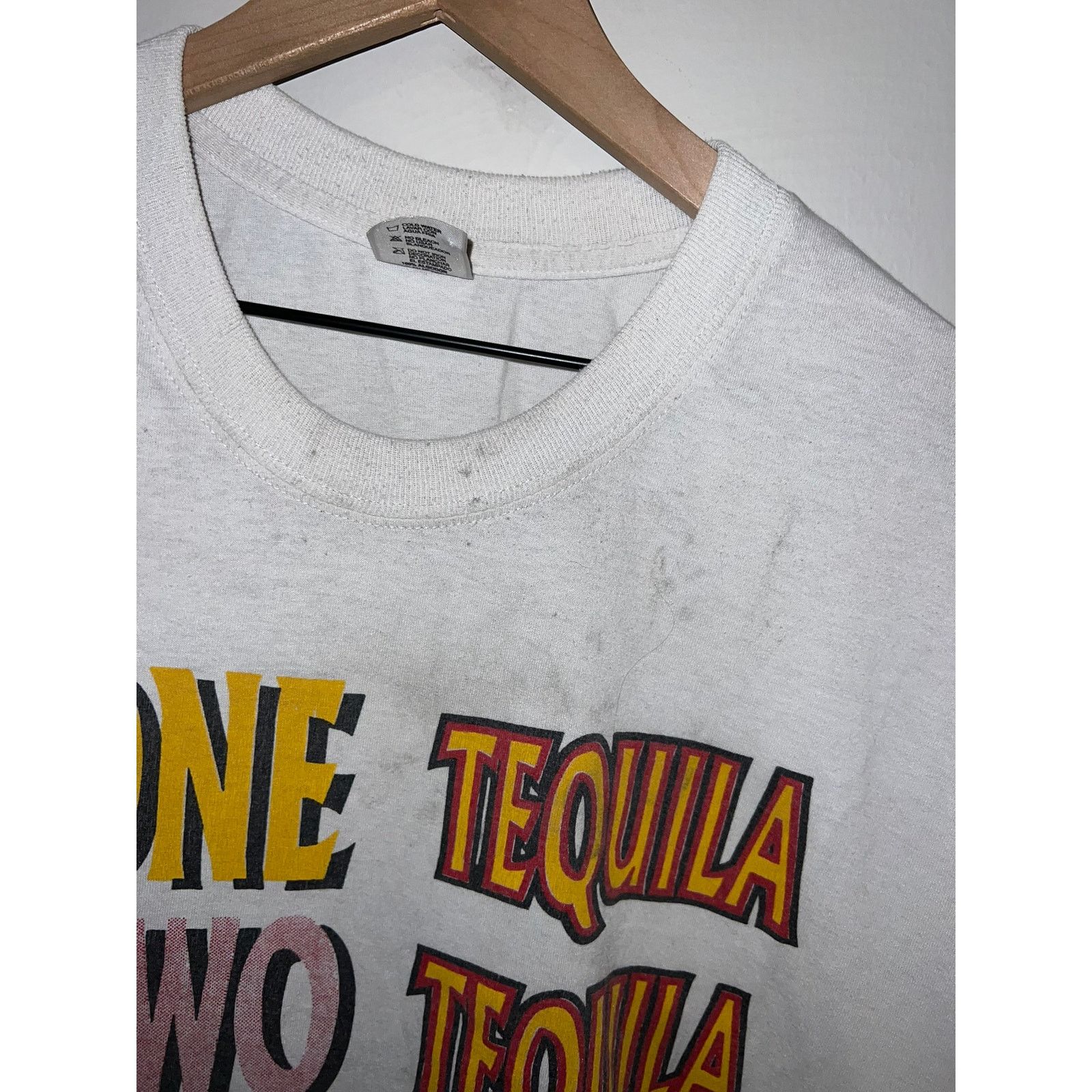 Vintage Vintage Tequila Shirt One Two Three Floor Mexico Worn 90s XL Size US XL / EU 56 / 4 - 6 Thumbnail