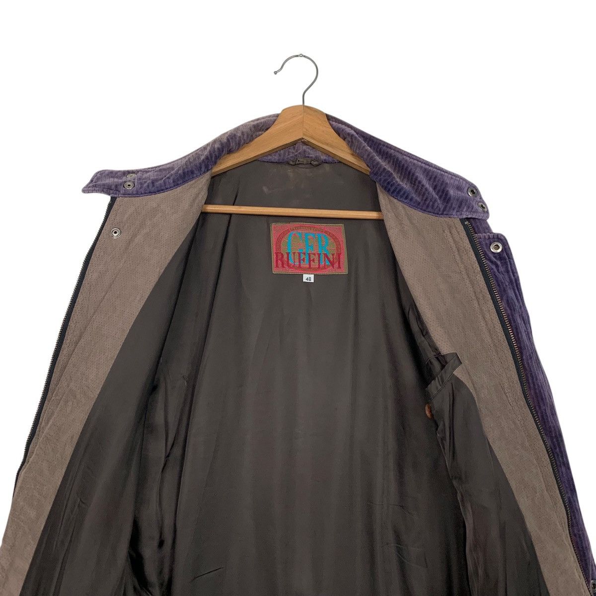 Vintage GER RUFFINI Purple Corduroy Hybrid Jacket #2795-C126 Size US L / EU 52-54 / 3 - 13 Thumbnail