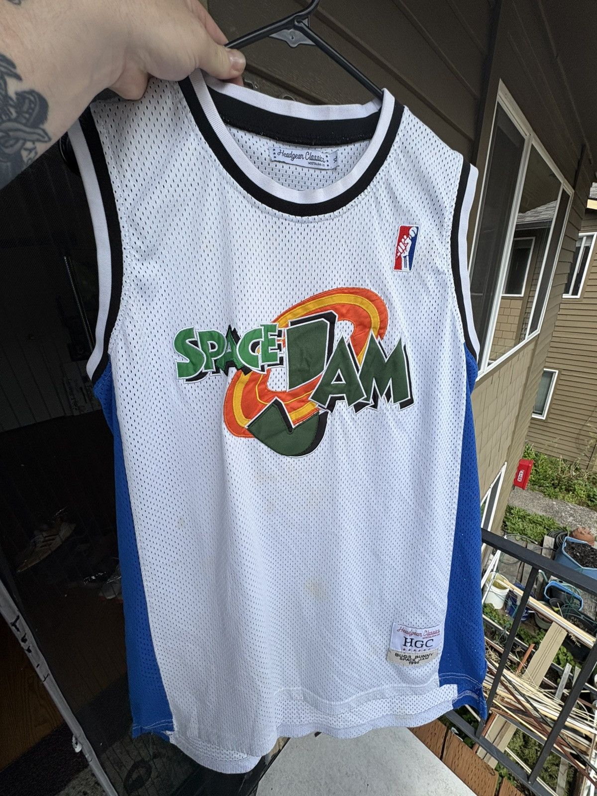 Vintage Bugs Bunny Space Jam Jersey Size US XL / EU 56 / 4 - 1 Thumbnail