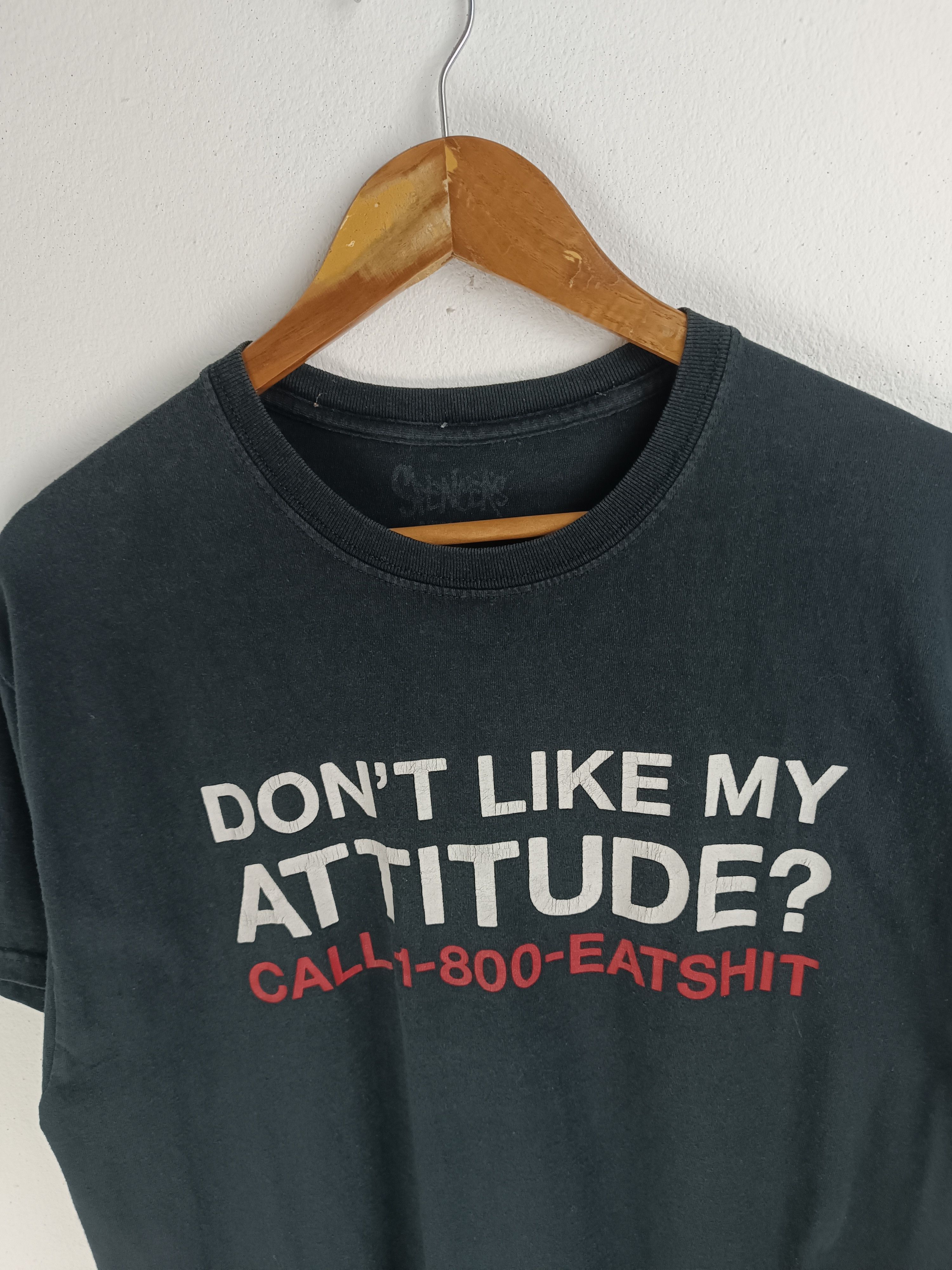 Vintage VINTAGE CALL 1-800-EATSHIT HUMOR ADULT FUNNY TEE Size US L / EU 52-54 / 3 - 7 Thumbnail