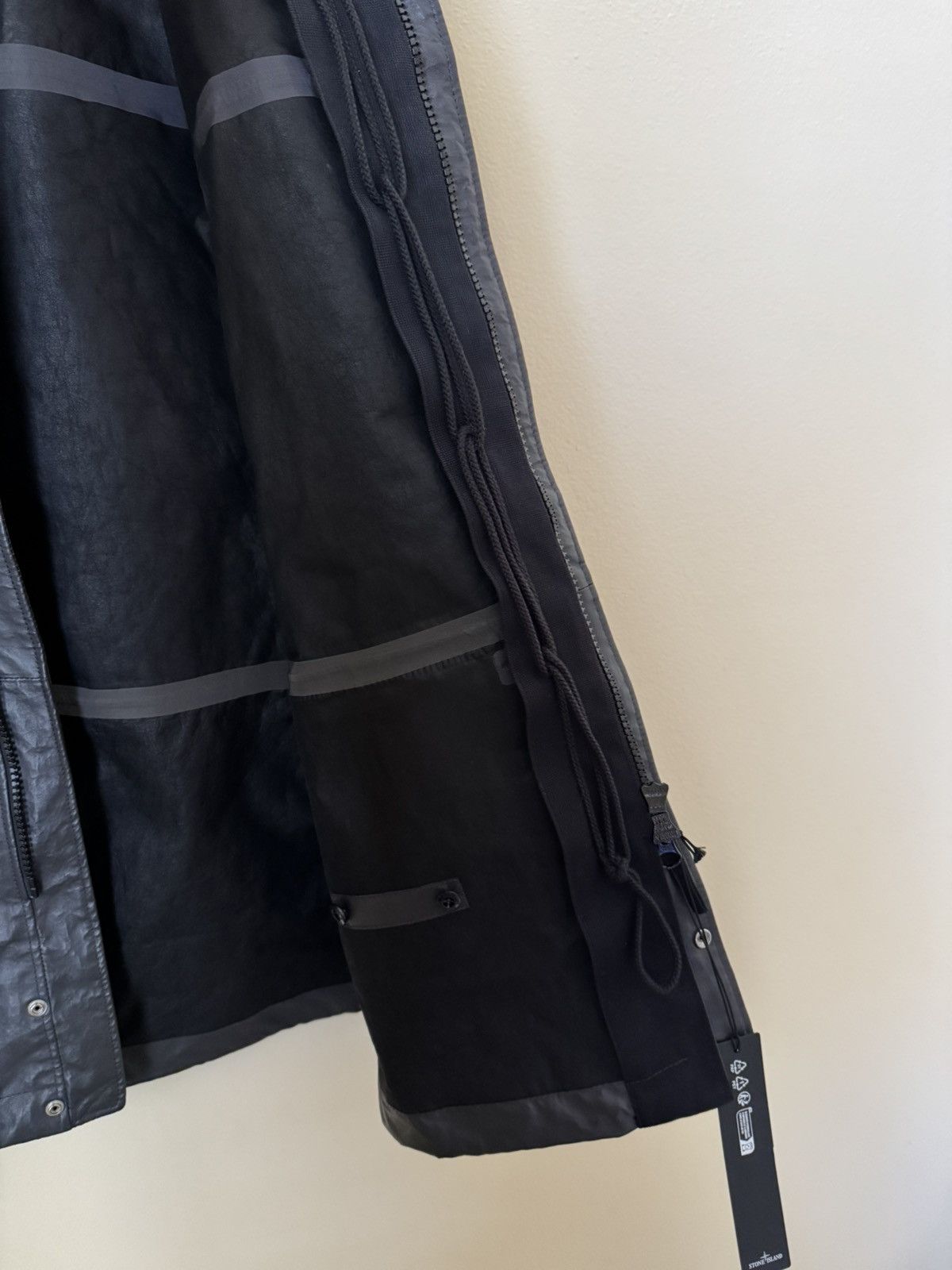Stone Island Stone Island New Light Leather Organza Jacket Grey Large Size US L / EU 52-54 / 3 - 9 Thumbnail