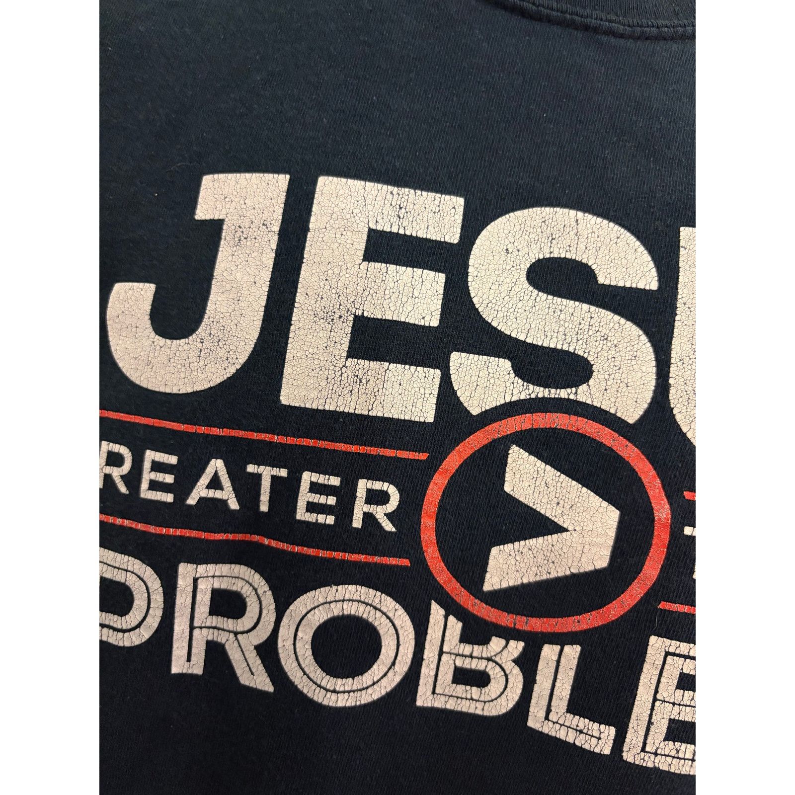 Gildan Y2K Black Jesus T-Shirt. Size L Size US L / EU 52-54 / 3 - 5 Thumbnail