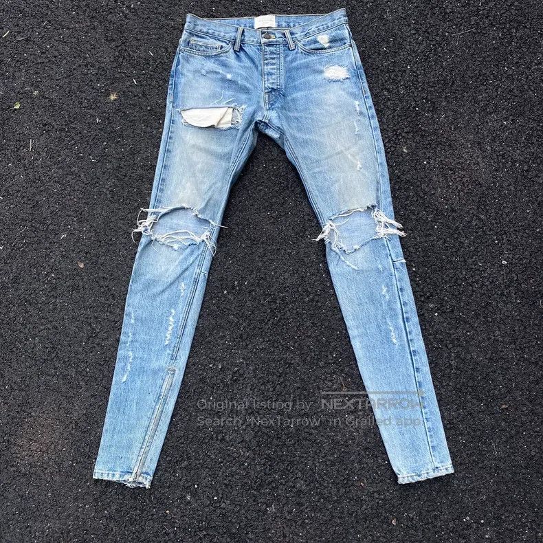 Fear of God Fear of God 3batch blue cow Size US 31 - 1 Thumbnail