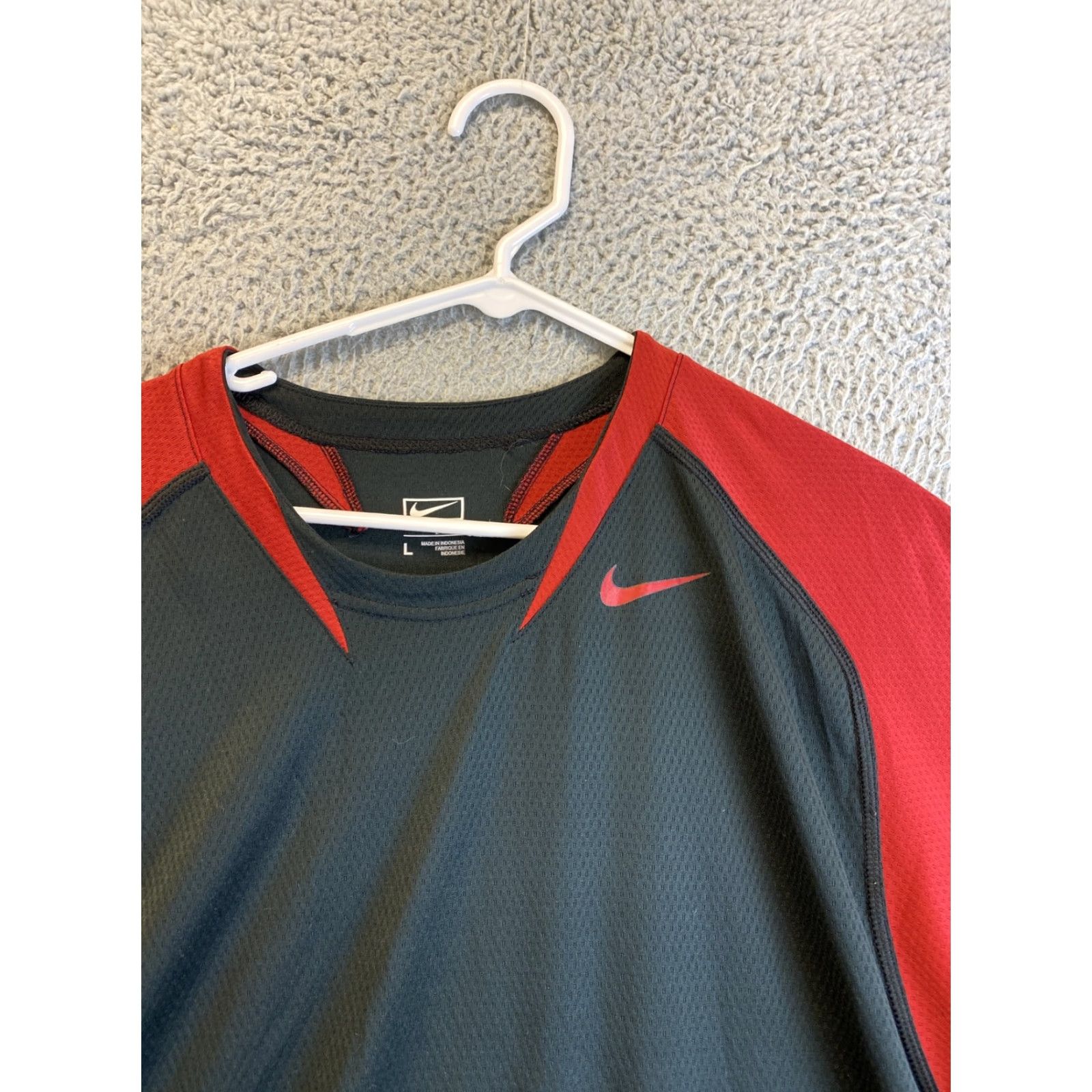 Nike Nike Fit Dry Shirt Mens L black Athletic Training Solid / 93-64 Size US L / EU 52-54 / 3 - 3 Thumbnail
