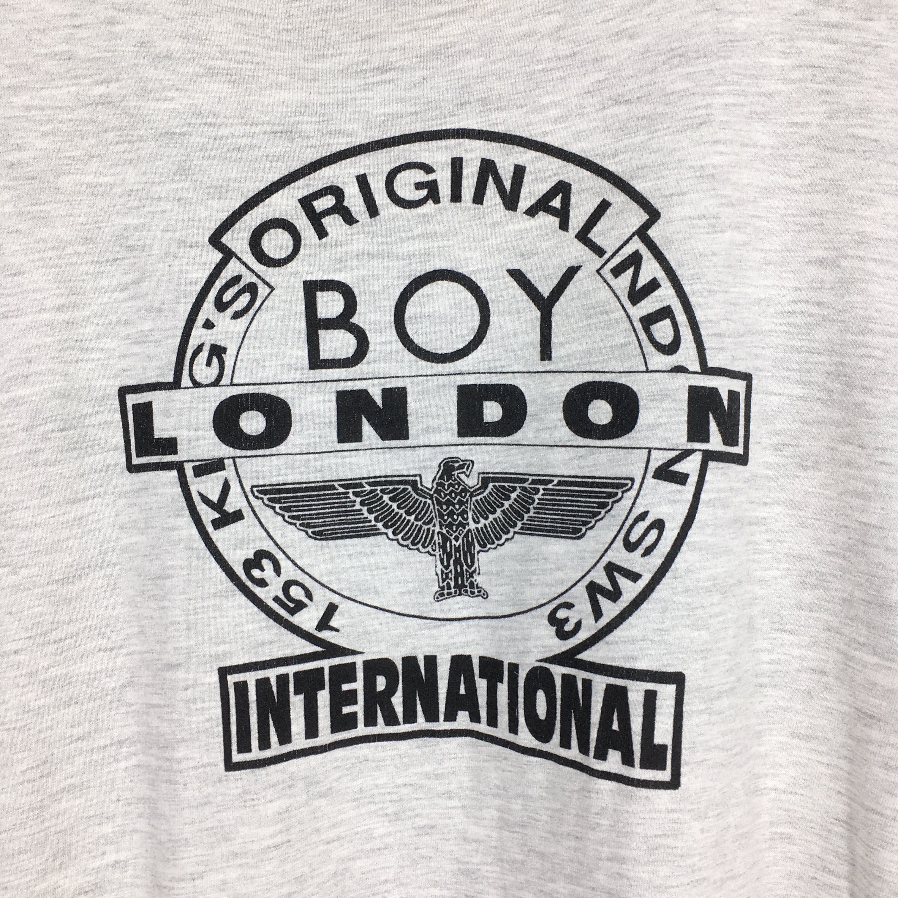 Boy London Vintage 90's Boy London Punk Gray T shirt Medium Size US M / EU 48-50 / 2 - 5 Thumbnail