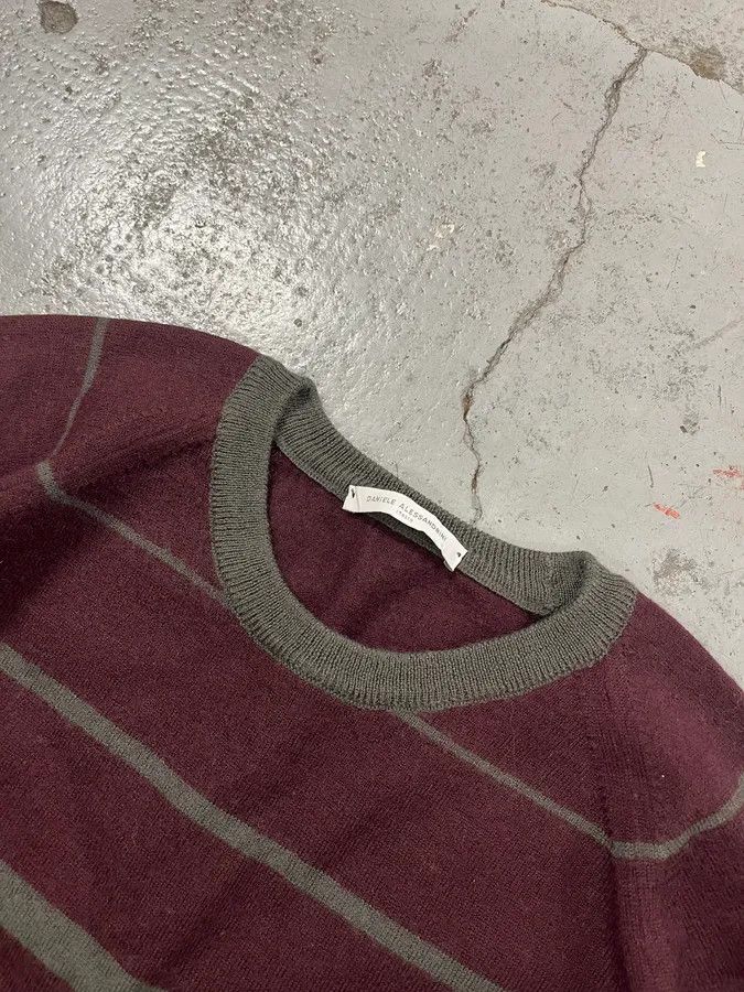 Daniele Alessandrini 2000s Daniele Alessandrini Grey & Purple Wool Sweater Size S / US 4 / IT 40 - 5 Thumbnail