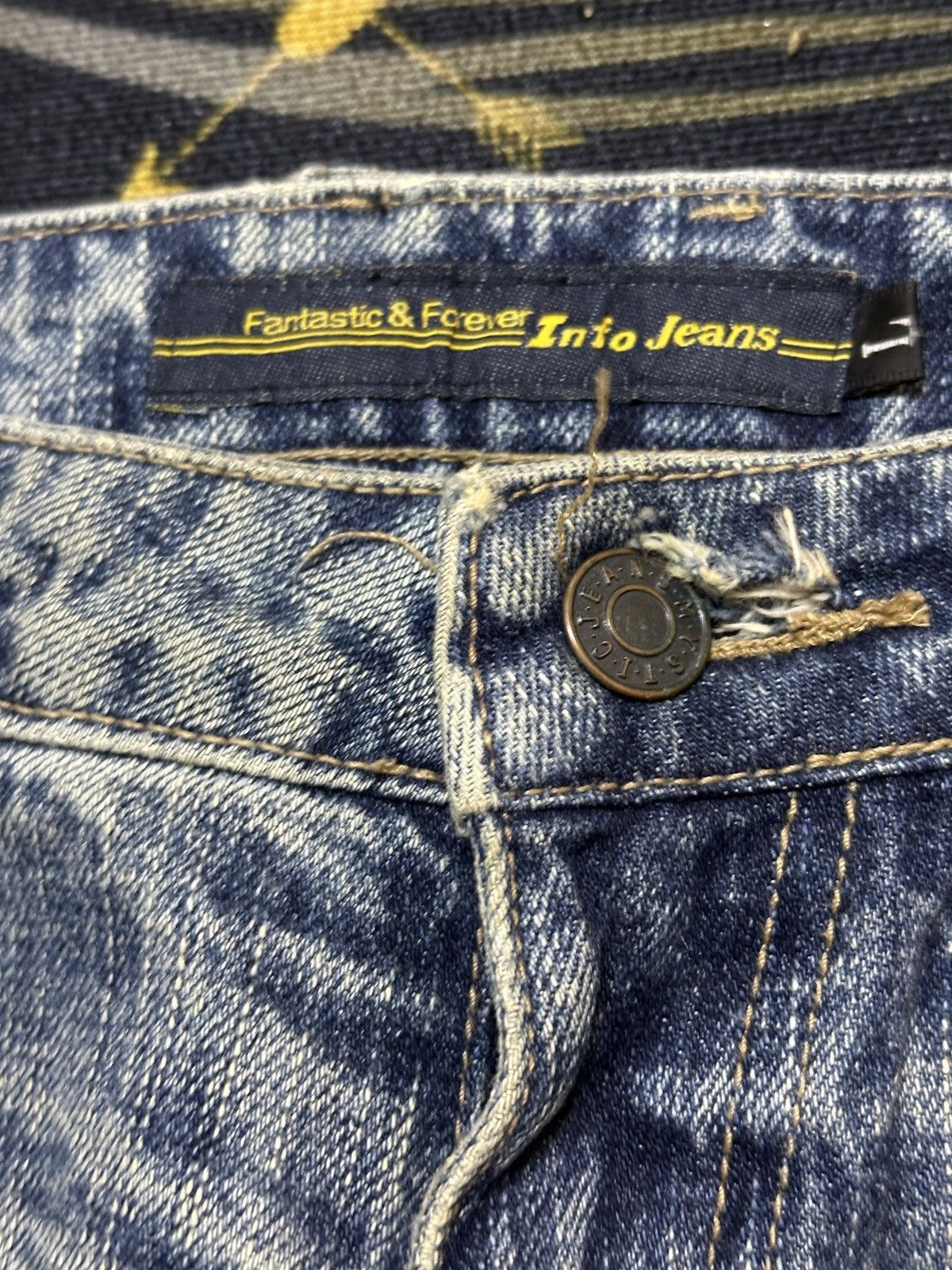 Tornado Mart Vintage Mystic Jeans Honeycomb Grunge Denim Size US 32 / EU 48 - 7 Thumbnail