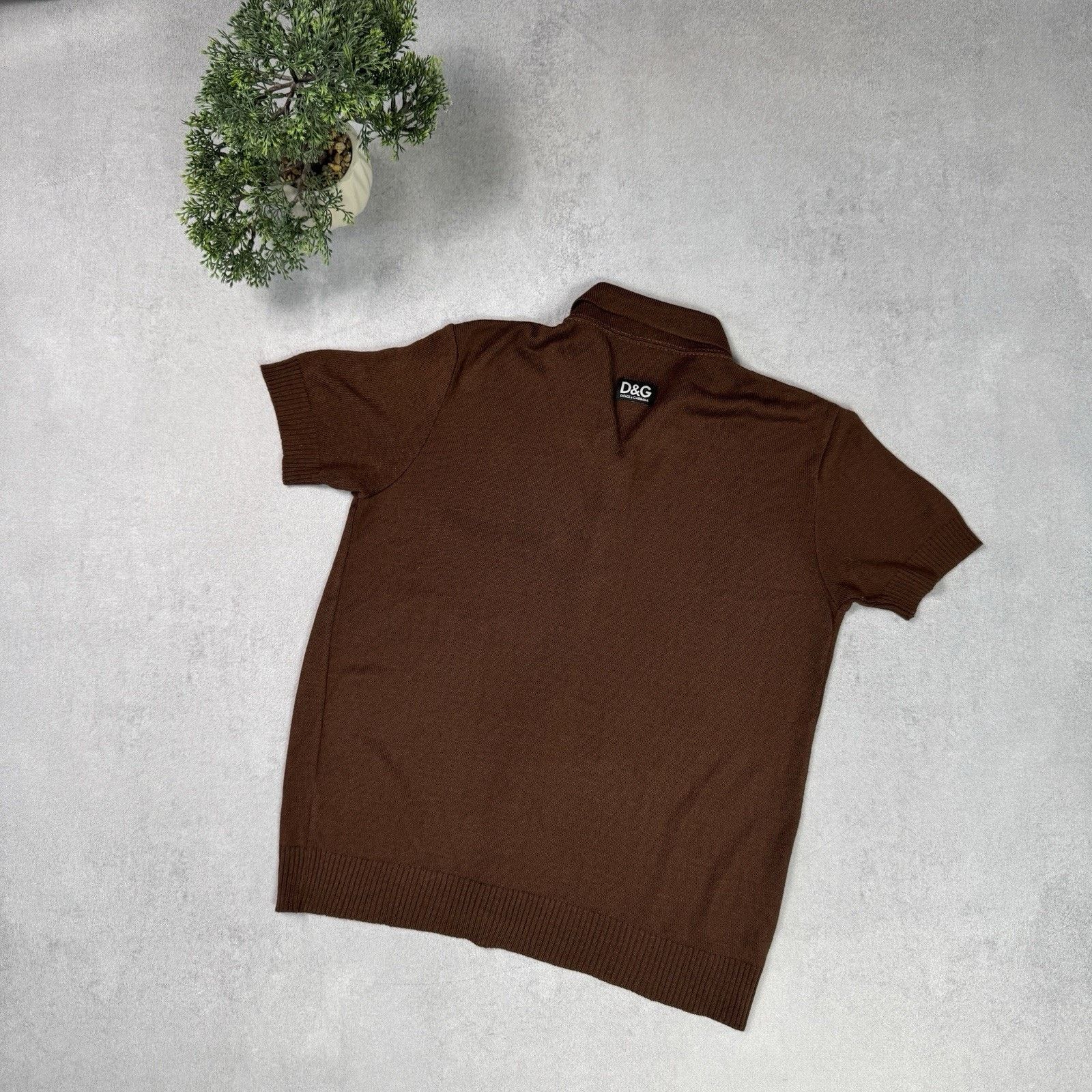 Dolce & Gabbana Vintage Dolce Gabbana Women Brown Sweater Button Up Blouse Size S / US 4 / IT 40 - 13 Thumbnail