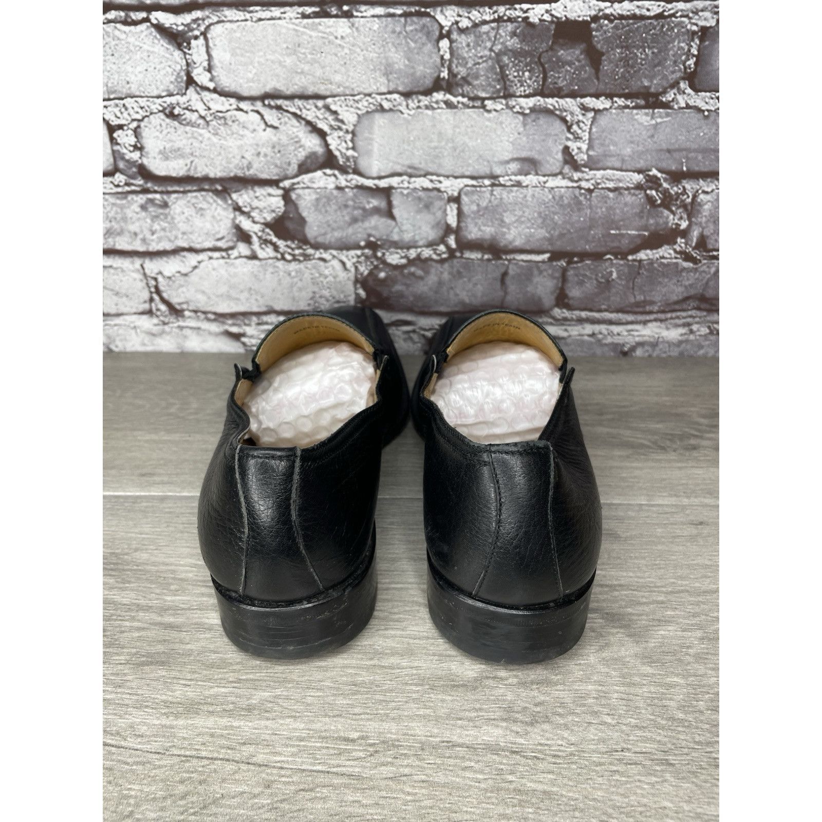 Magnanni Magnanni 10643 Black Leather Slip On Loafers Dress Shoes Men Size US 10 / EU 43 - 5 Thumbnail
