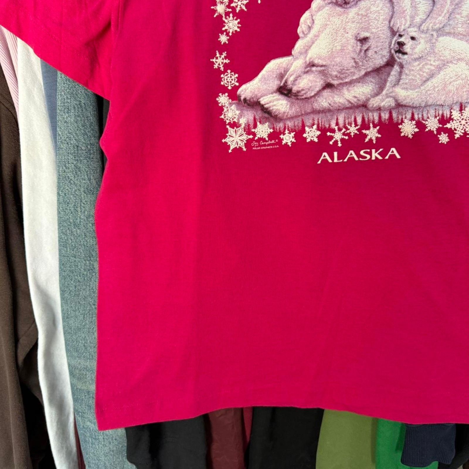 Other Vintage Joy Campbell Polar Bear Alaska Shirt In Pink Size US L / EU 52-54 / 3 - 4 Thumbnail