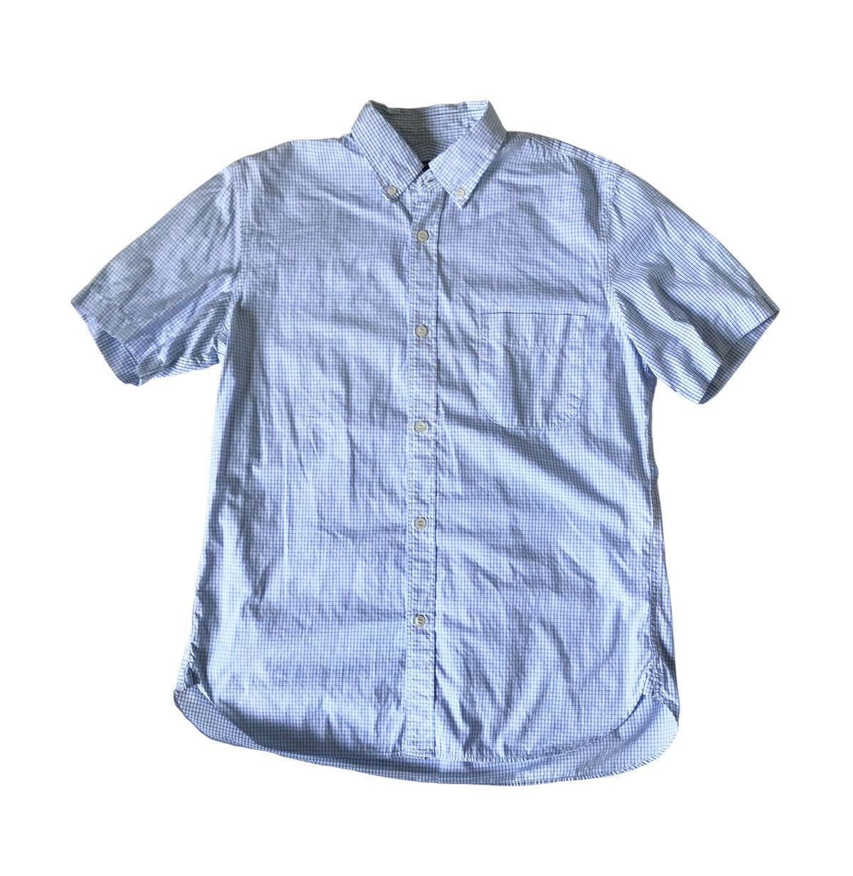 Cdg homme homme AD2012 checkered button down shirt