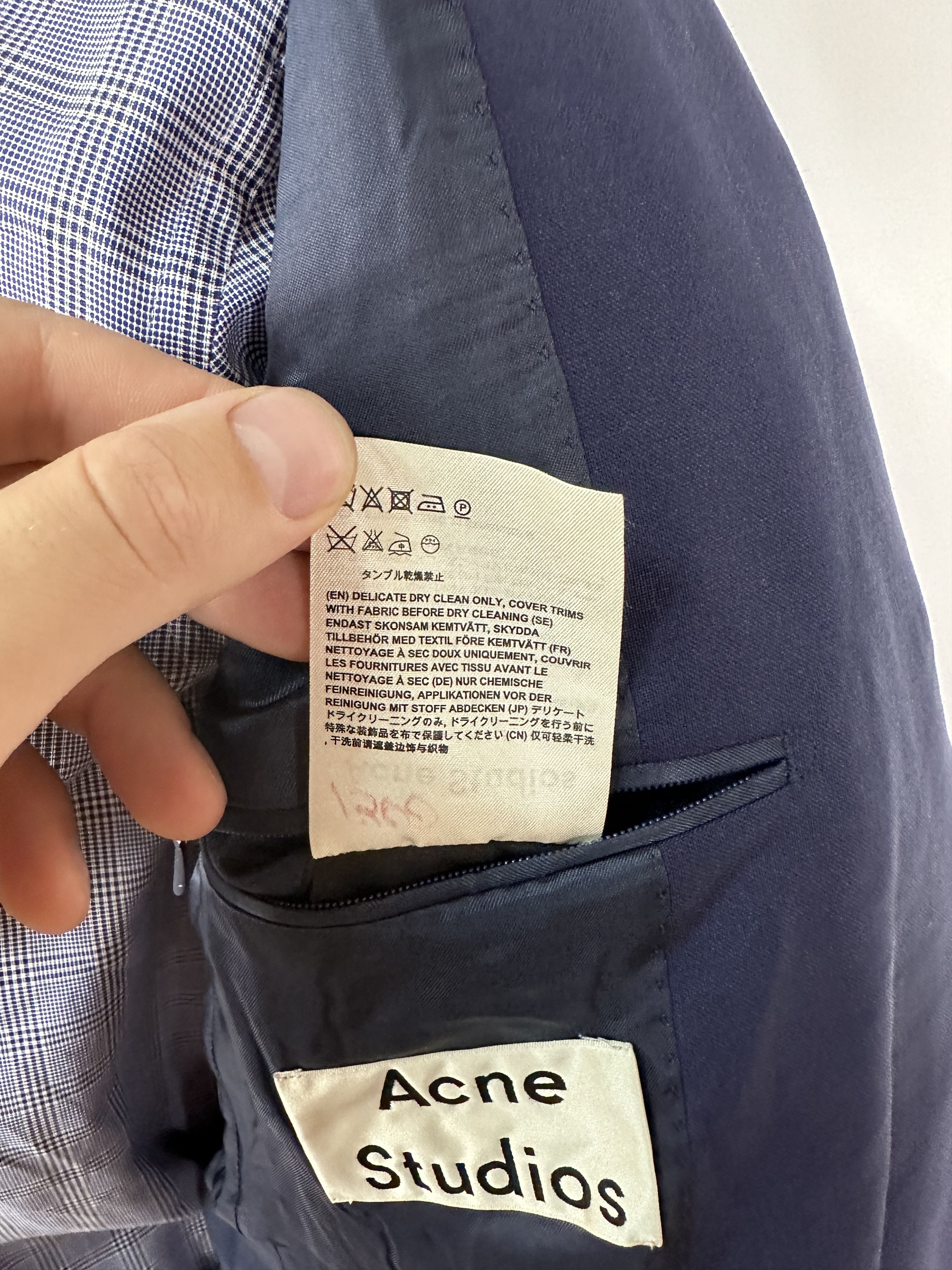 Acne Studios Acne Studios Drifter J PW MH Mens Blazer Jacket Blue Size 50 Size 50R - 11 Thumbnail