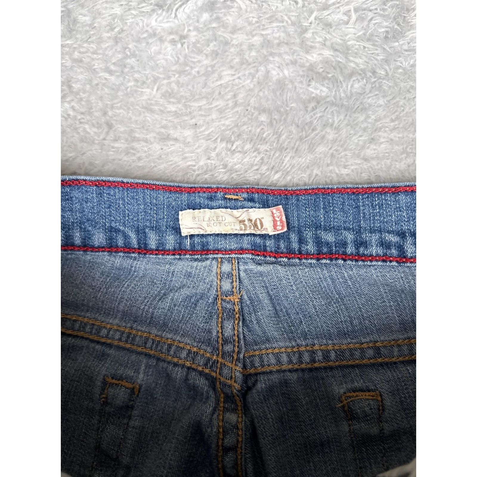 Levi's Levi's 550 Jeans Women's 10 Short Blue Bootcut Mid Rise Denim 28x28 Cotton Spandex Relaxed Jeans Size 32" / US 10 / IT 46 - 6 Thumbnail