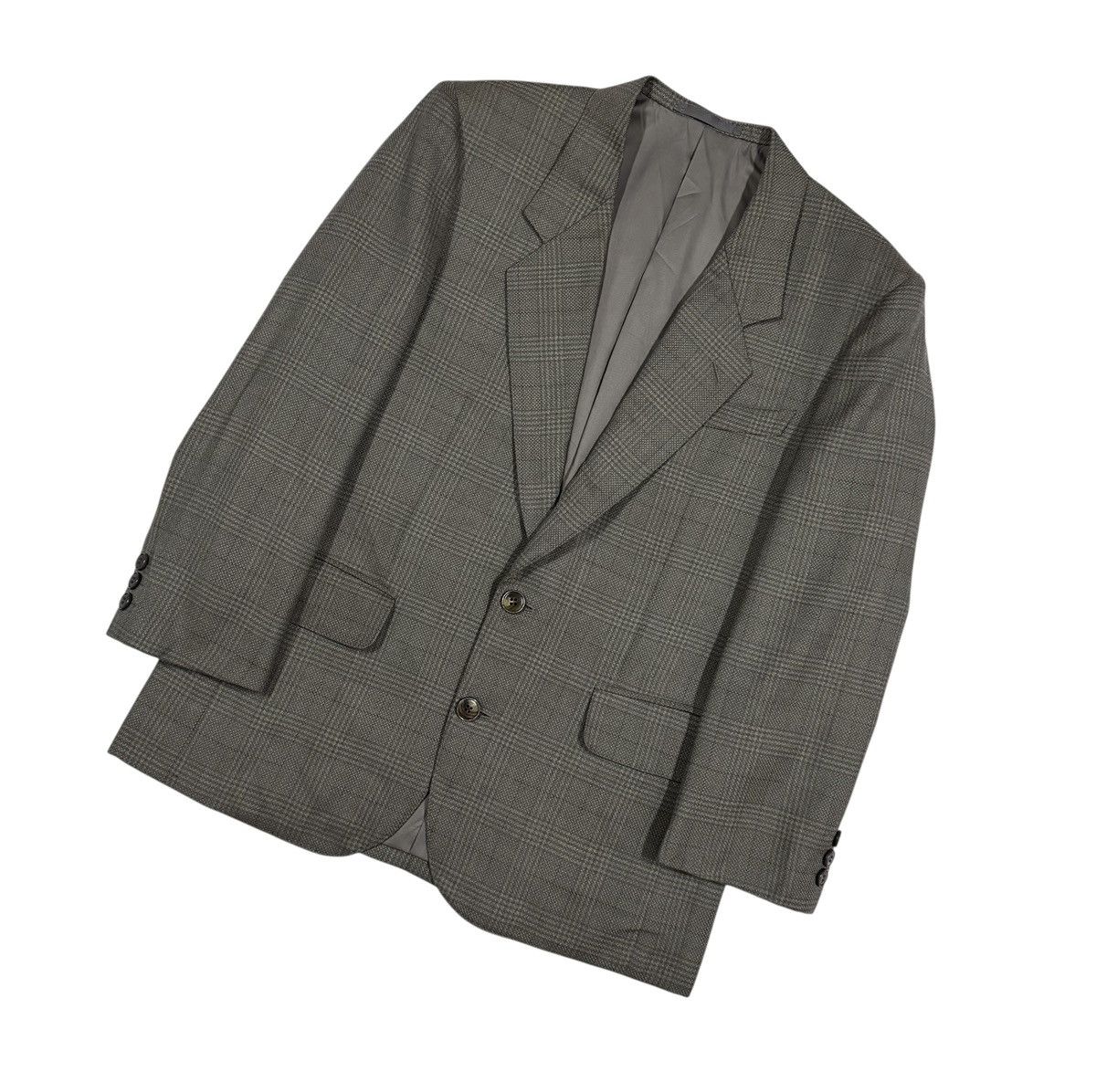 Pierre Balmain Pirre Balmain Lessona Casheme Special Custom Tartan Blazer Size 38R - 7 Thumbnail