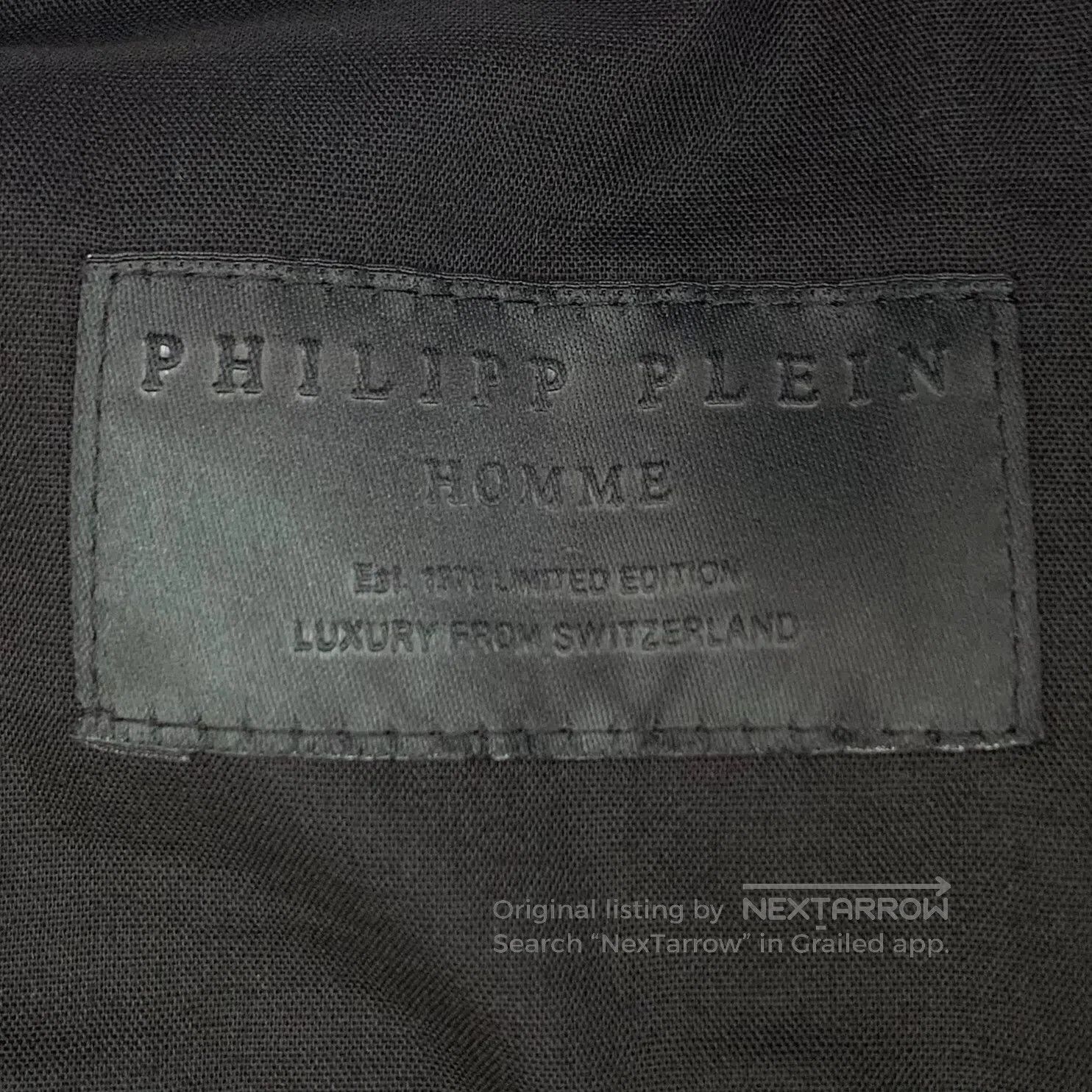 Philipp Plein Philipp Plein Dark grey denim casual long pants with rivet Size US 27 - 7 Thumbnail
