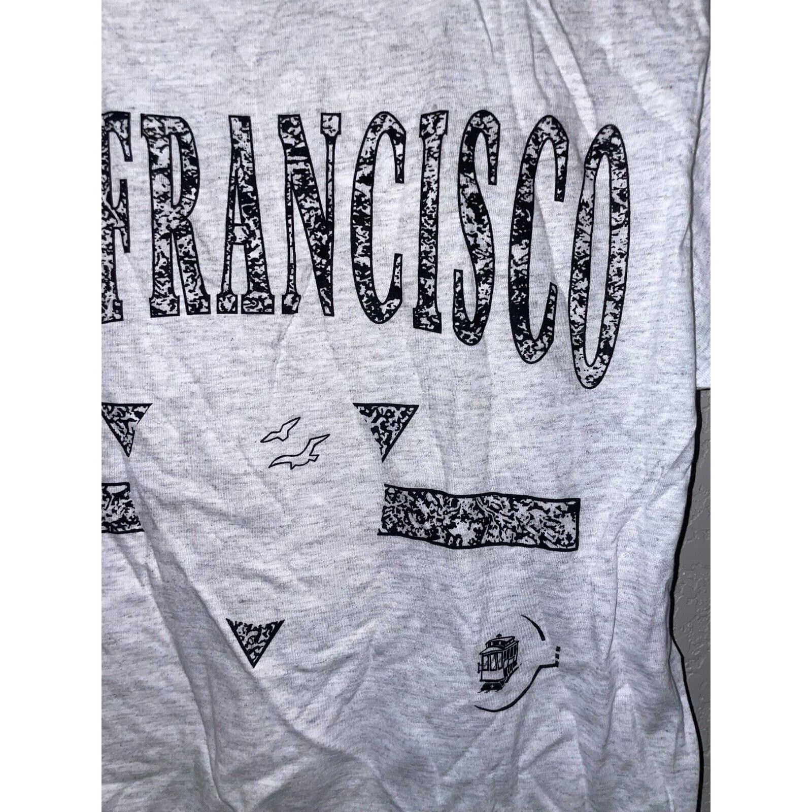 Jerzees Vintage San Fran Francisco Shirt Gray Tee Test Print VTG M Size US M / EU 48-50 / 2 - 3 Thumbnail