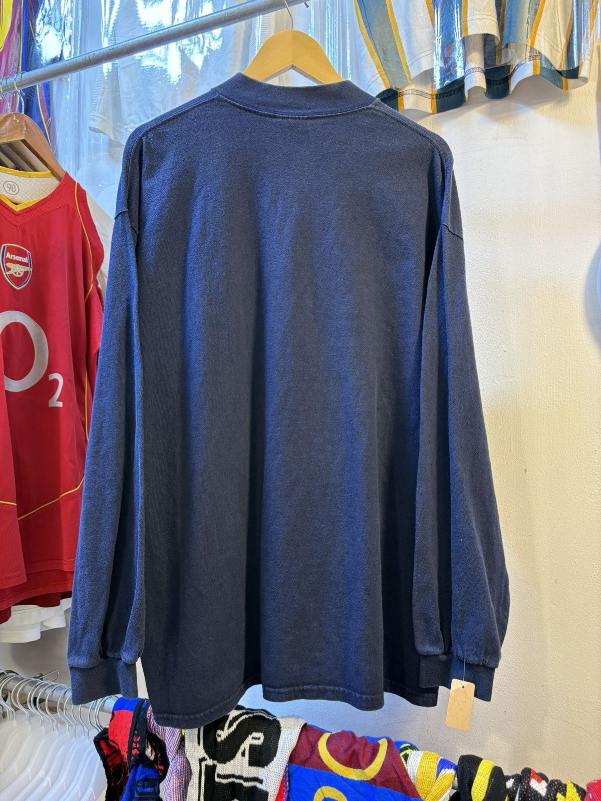 Nike Vintage Nike Swoosh Turtle Neck Long Sleeves Size US XL / EU 56 / 4 - 4 Thumbnail