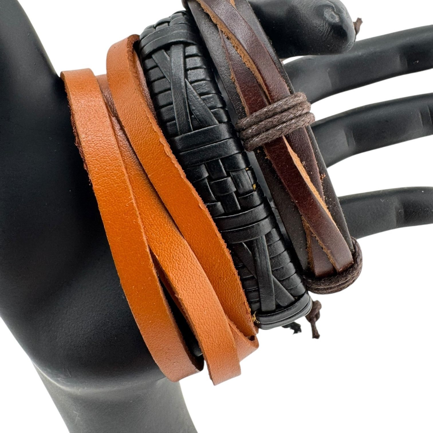 Other Triple Leather Cuffs For Rebels Who Dabble in Chaos Size ONE SIZE - 1 Thumbnail