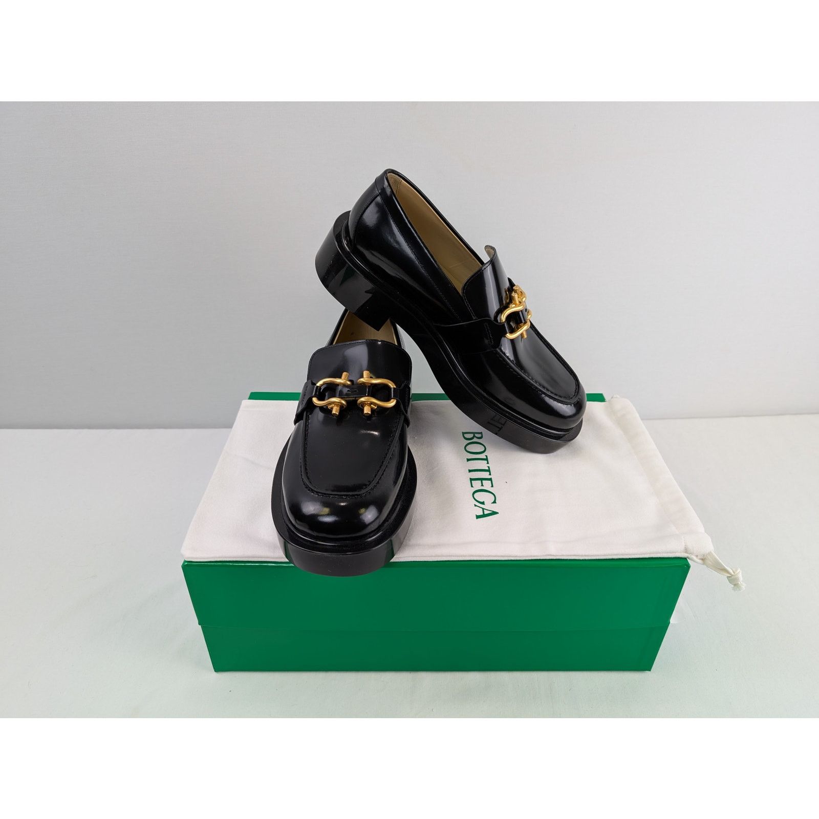 Bottega Veneta o1rshd1 Loafer Leather Soft Vinyl Boots in Black Size US 9 / EU 42 - 18 Thumbnail