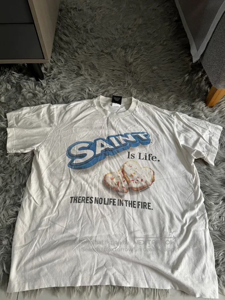 Saint Michael Saint Michael White Cookie Oreo Short Sleeves Size US XL / EU 56 / 4 - 1 Thumbnail