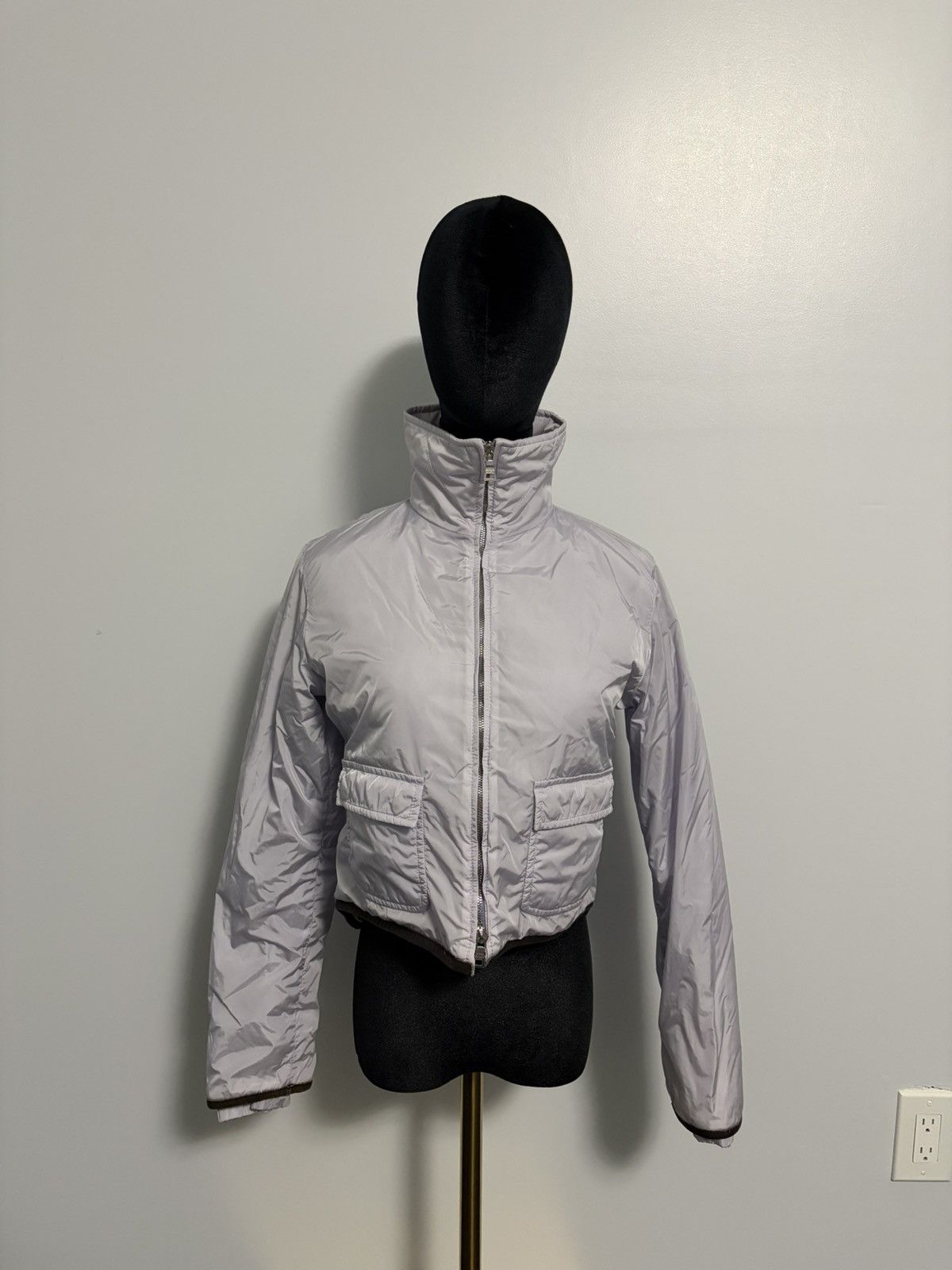 Prada Prada Sport Cropped Nylon Puffer Jacket Size S / US 4 / IT 40 - 1 Thumbnail