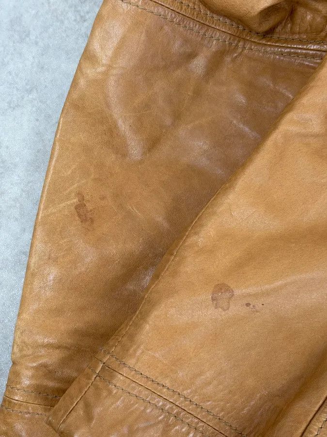 Diesel 2000s Diesel Camel Leather Multi-Pocket Leather Jacket Size US M / EU 48-50 / 2 - 14 Thumbnail