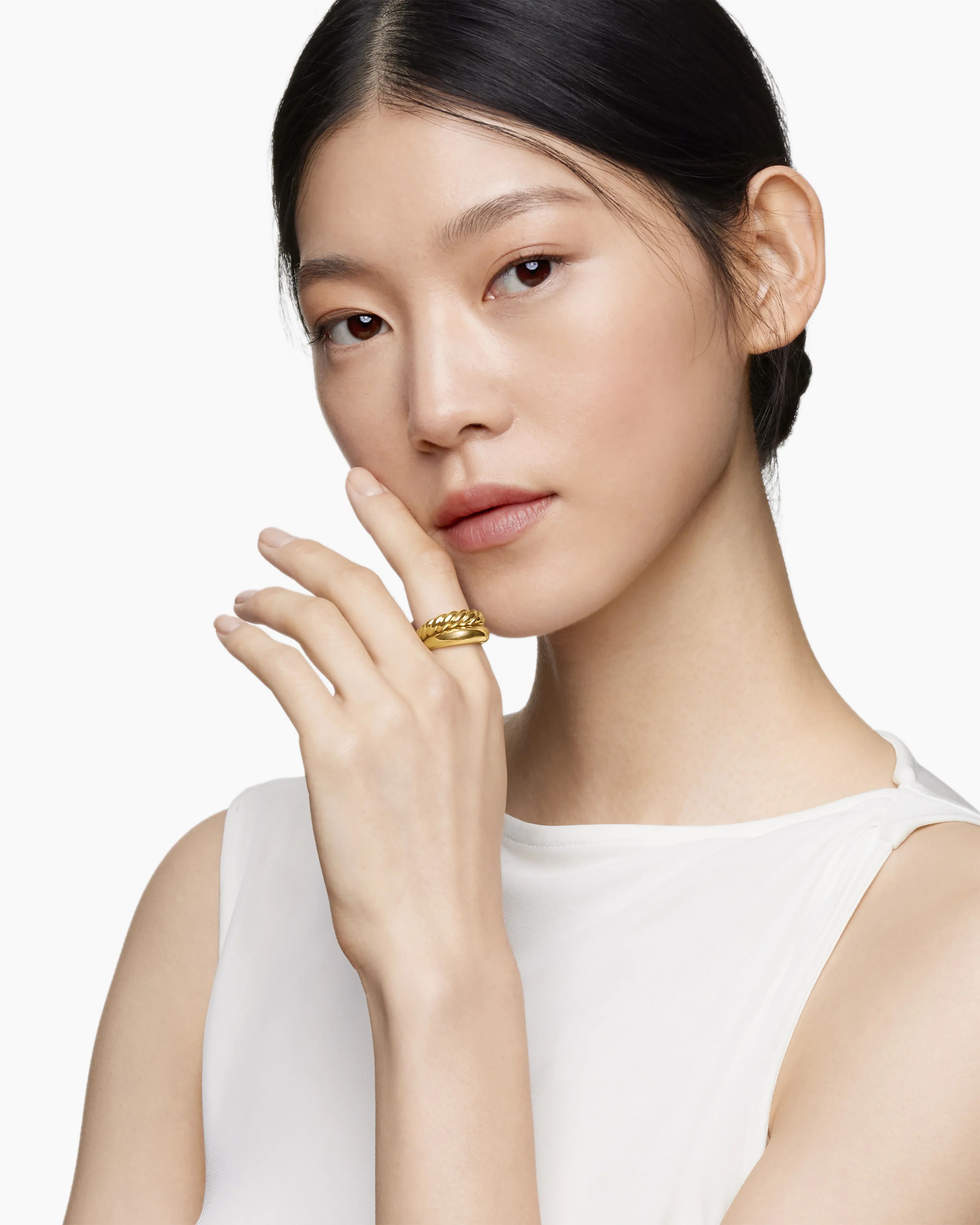 David Yurman oc11z0625 Size: 9 / Pure Form® Stack Rings in Gold Size ONE SIZE - 2 Thumbnail