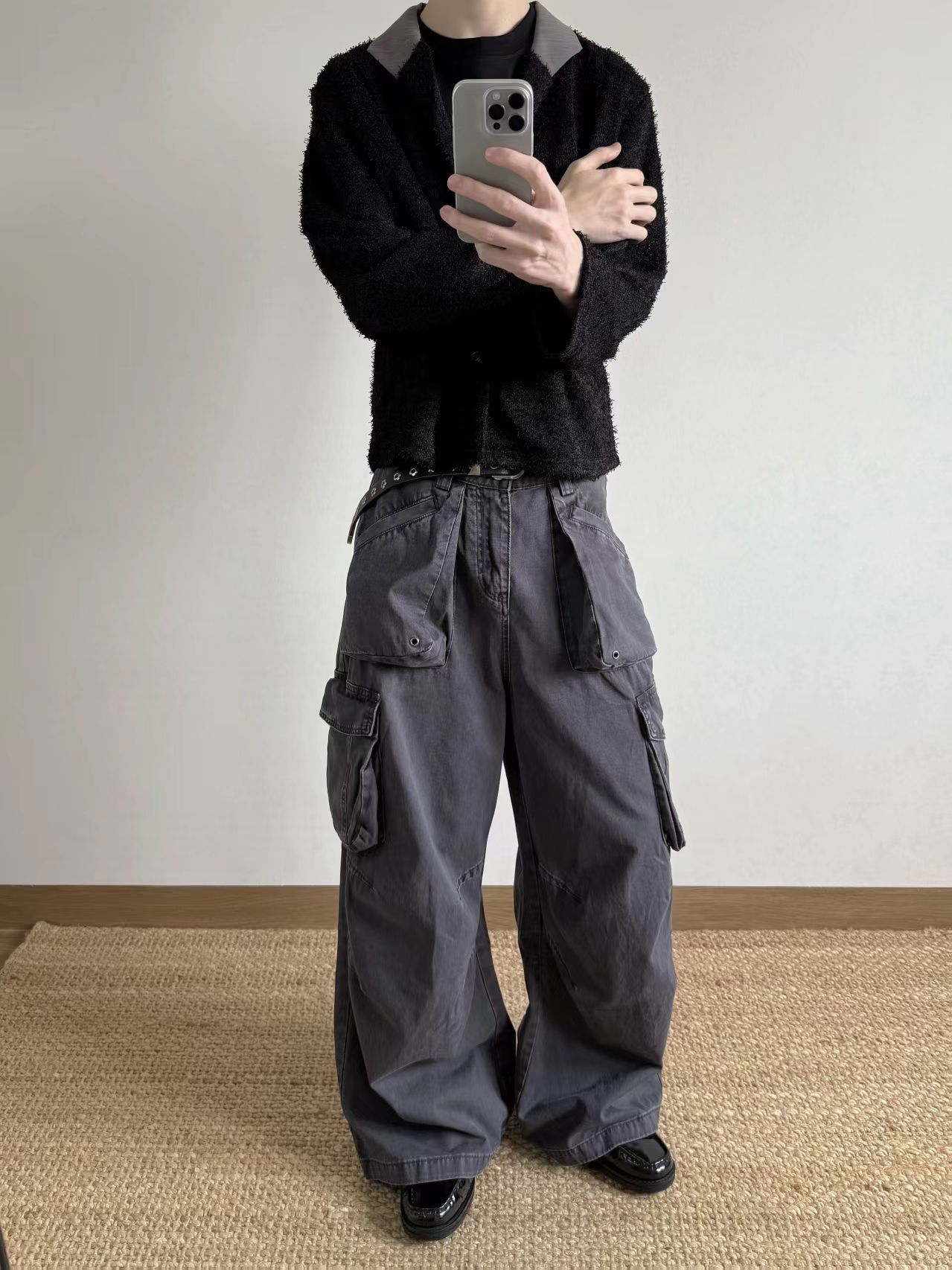 Other Loose-fit A-line wide-leg straight-leg casual work pants Size US 30 / EU 46 - 3 Thumbnail