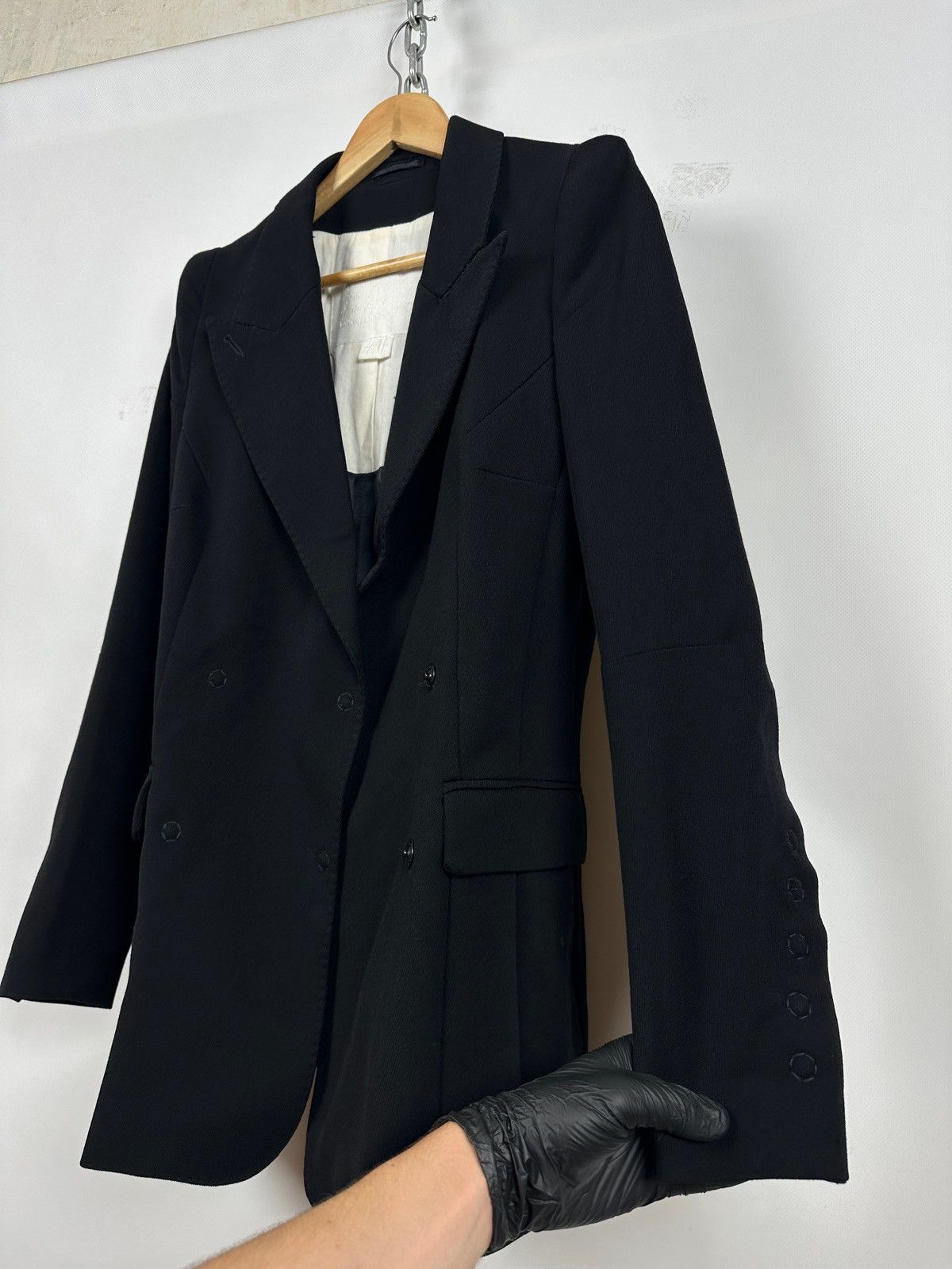 H&M × Maison Margiela Maison Martin Margiela x H&M Pagoda Shoulder Wool Blazer Size XL / US 12-14 / IT 48-50 - 14 Thumbnail