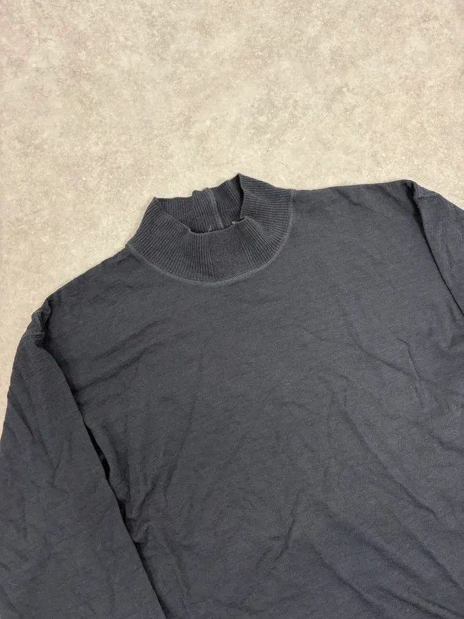 Issey Miyake 2000s Issey Miyake Steve Job Anthracite Black Turtleneck Sweater Size US S / EU 44-46 / 1 - 5 Thumbnail