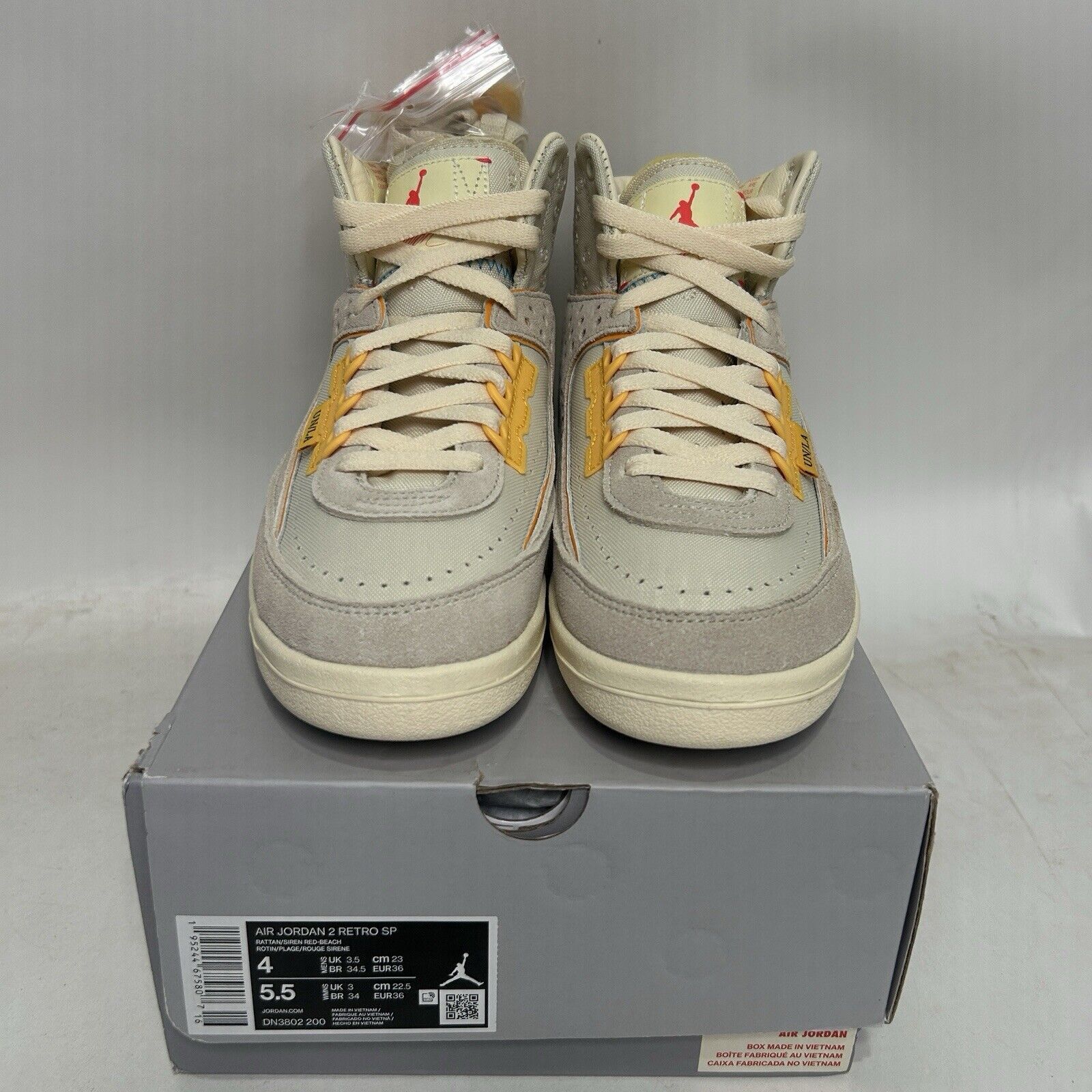 Jordan Brand Nike Air Jordan 2 Retro SP X Union LA “Rattan” 2024 Size US 5.5 / IT 35.5 - 2 Thumbnail