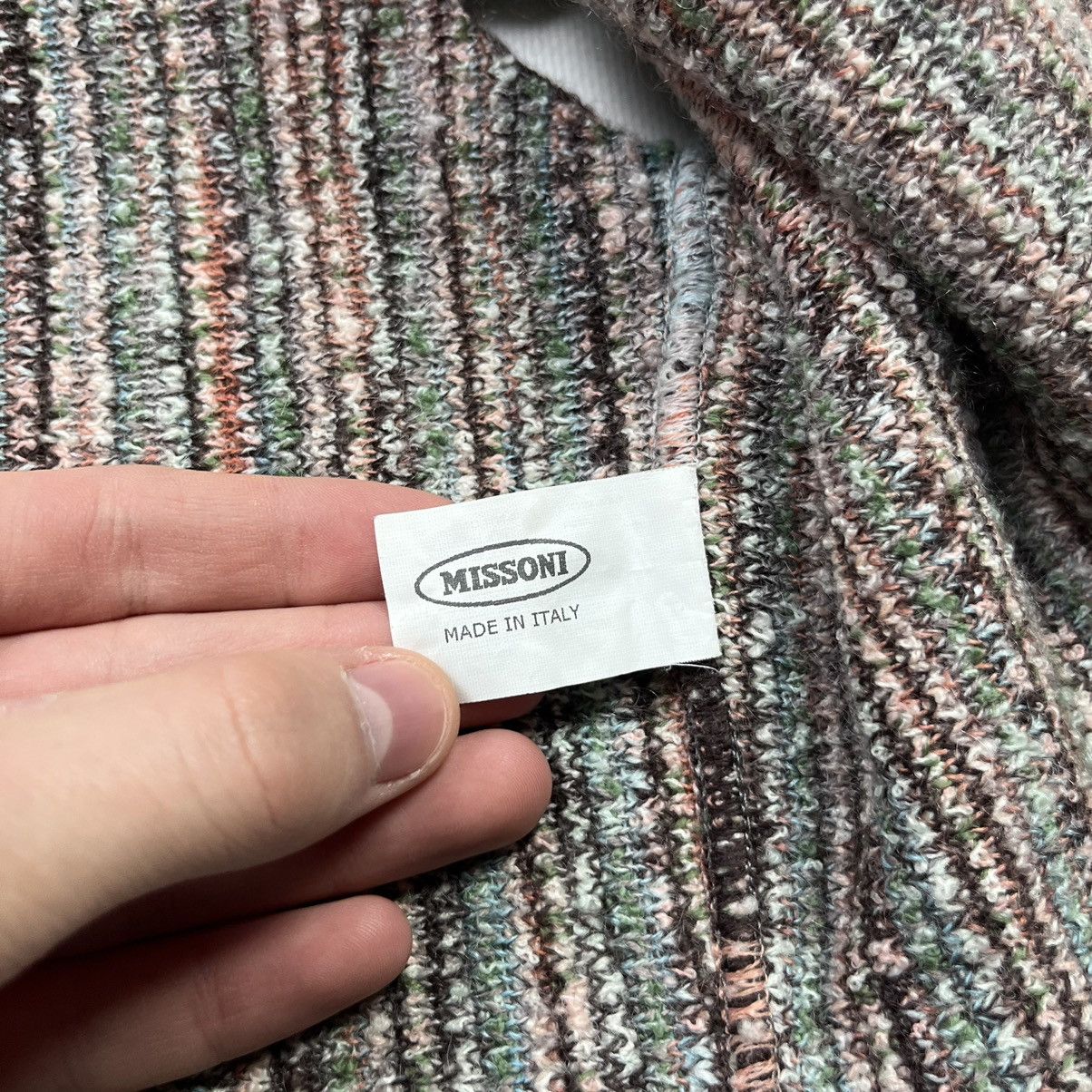 Missoni × Vintage Missoni Bohemian Open Knit Vest Luxury Vintage Multicolour Size S / US 4 / IT 40 - 6 Thumbnail