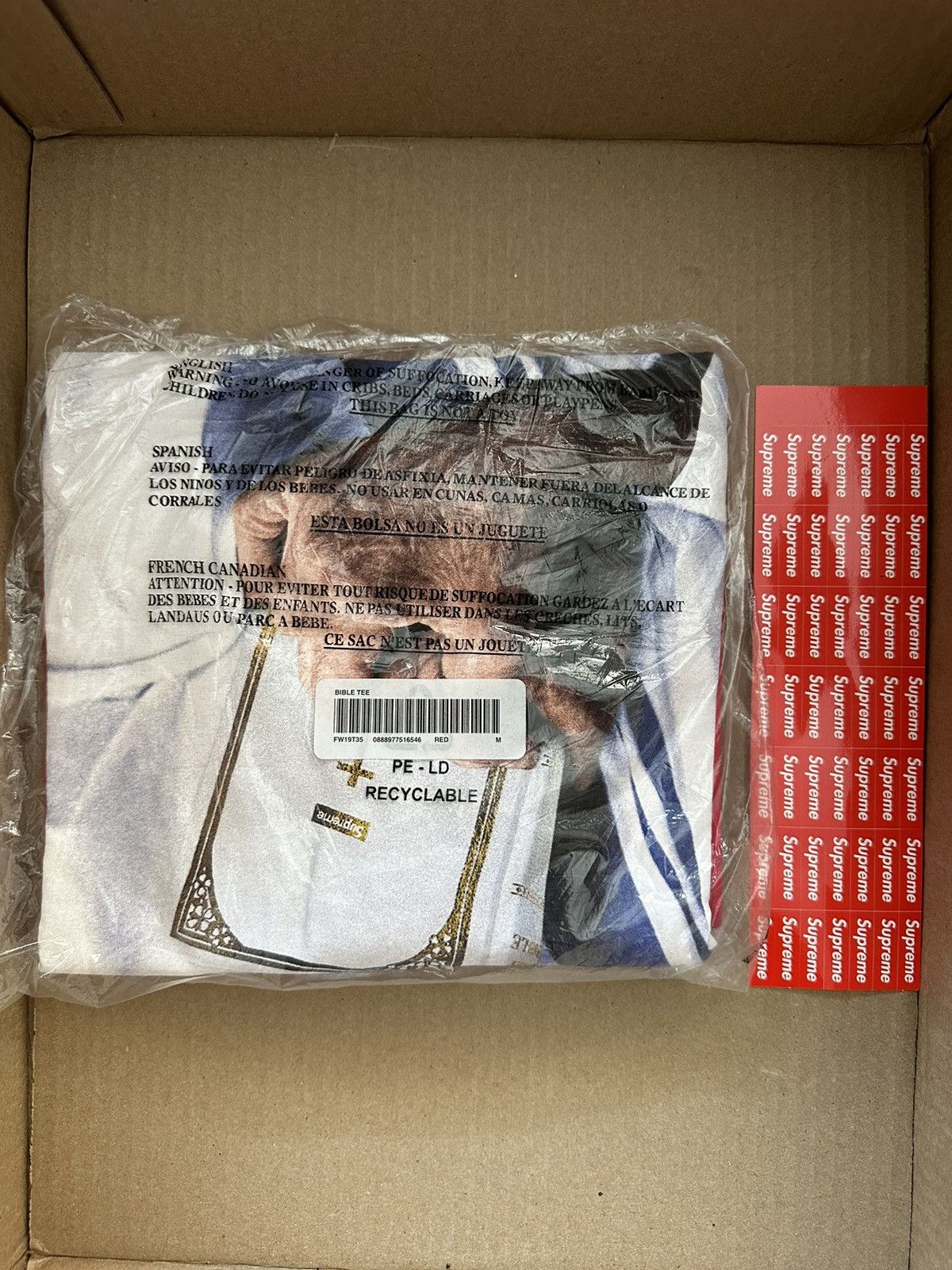 Supreme Supreme Bible Tee Medium Size US M / EU 48-50 / 2 - 2 Thumbnail