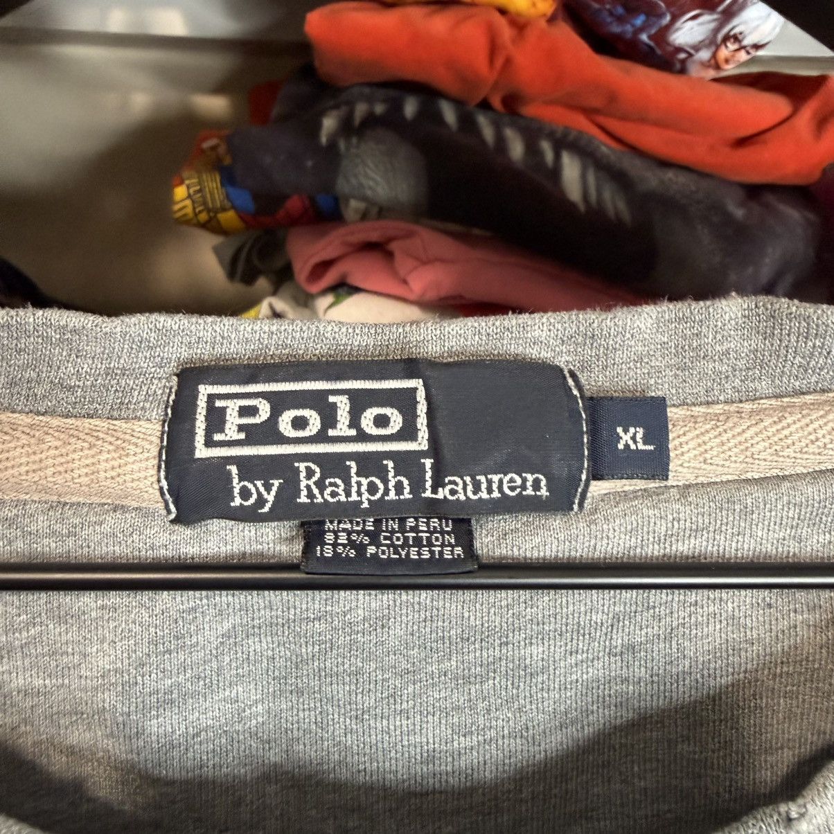 Polo Ralph Lauren Polo Ralph Lauren USA Gray Crewneck Pullover Flag American Size US XL / EU 56 / 4 - 3 Thumbnail