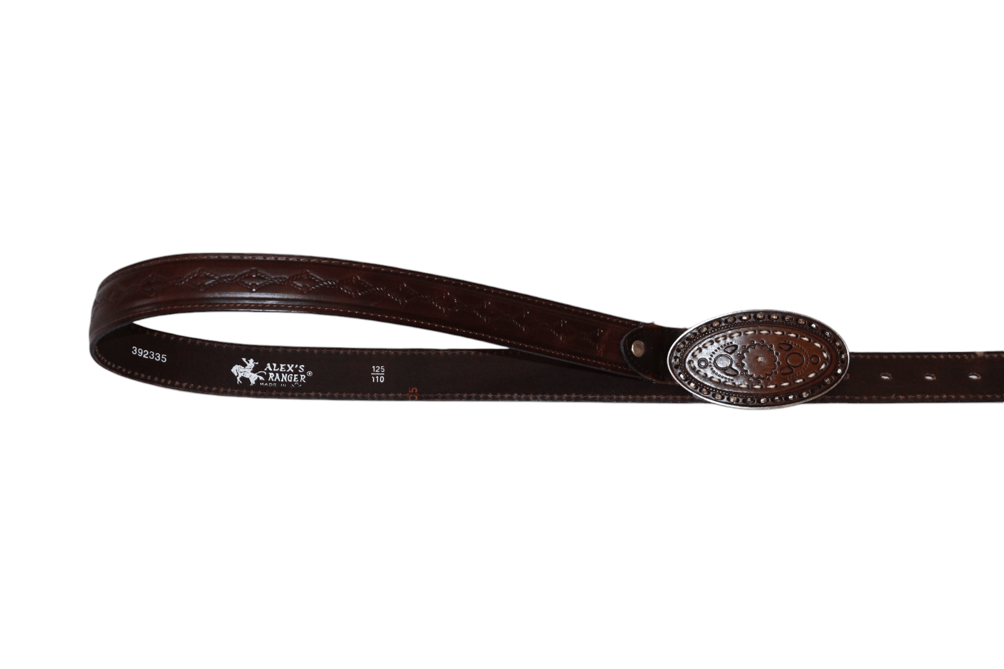 Cowboy Equipment VTG Alex's Ranger tooled leather western cowboy belt Size ONE SIZE - 8 Thumbnail