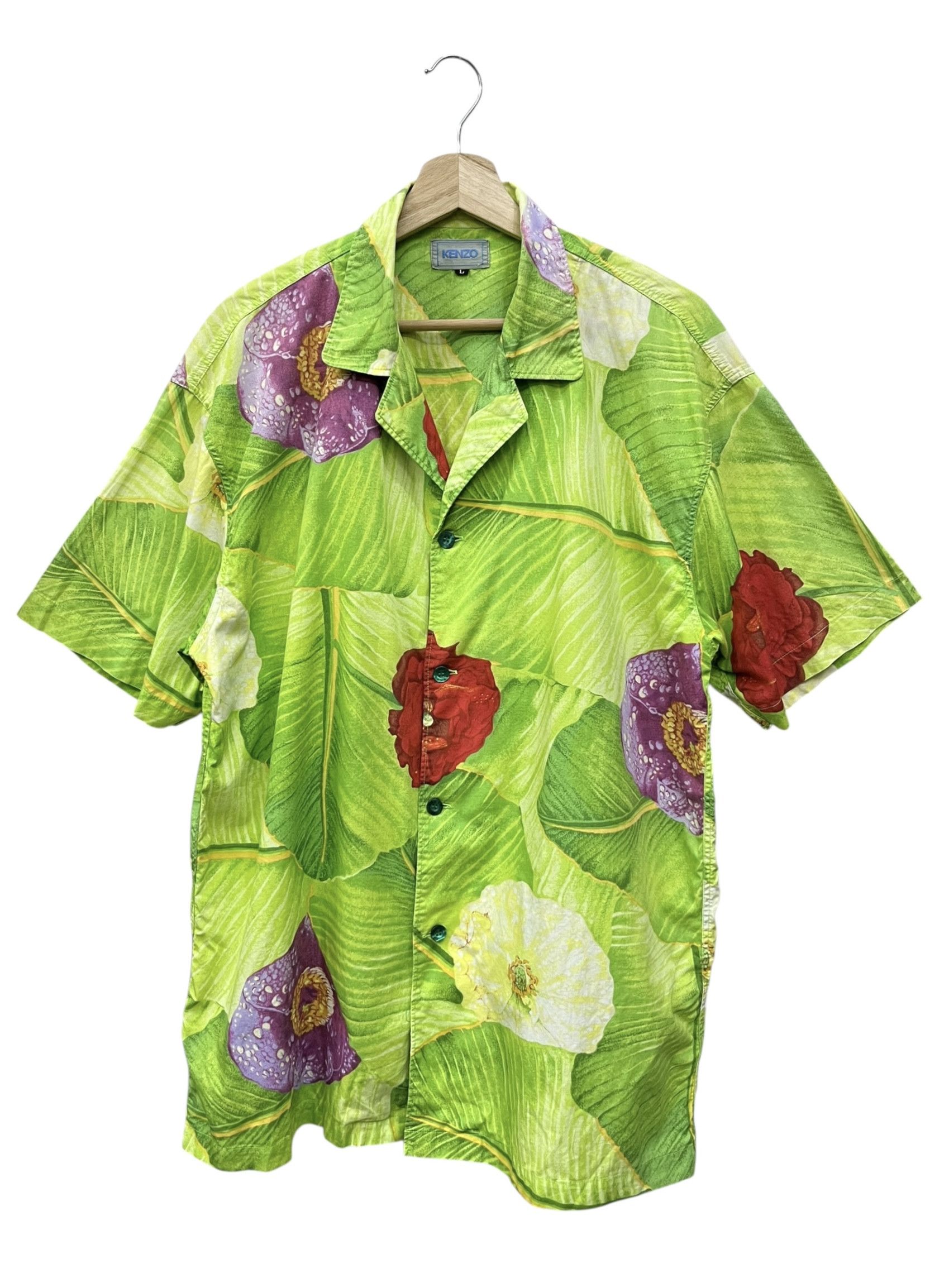 Kenzo Vintage Kenzo Water Lily Banana Leaf Shirt Pants Set Japan Size US L / EU 52-54 / 3 - 2 Thumbnail