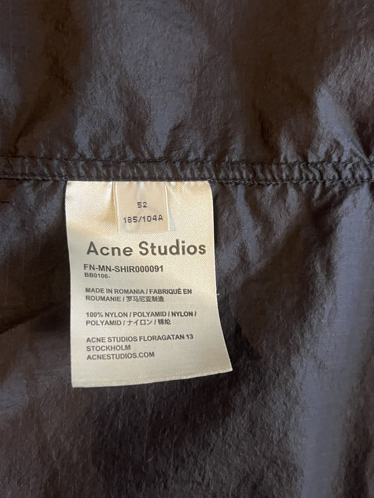Acne Studios Acne studios short sleeve button up Size US L / EU 52-54 / 3 - 5 Thumbnail