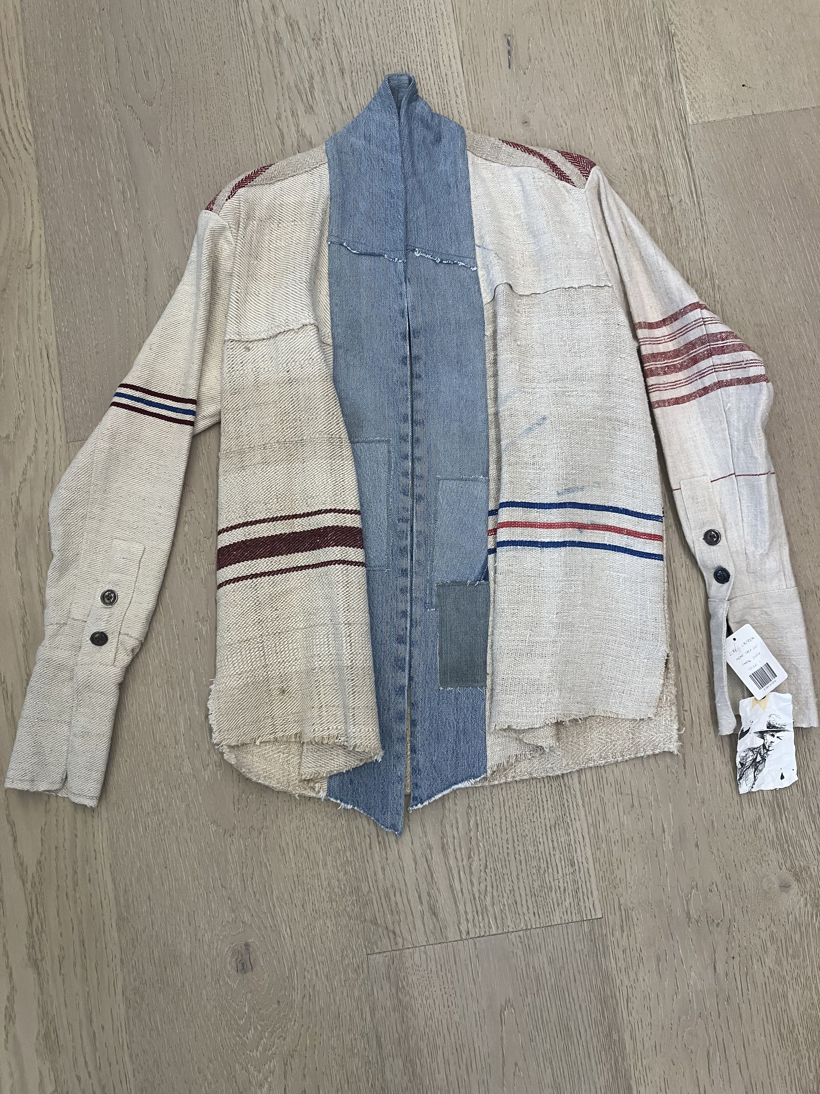 Greg Lauren $1725 NWT Greg Lauren Ivory Hemp Sack GL1 Size US S / EU 44-46 / 1 - 5 Thumbnail